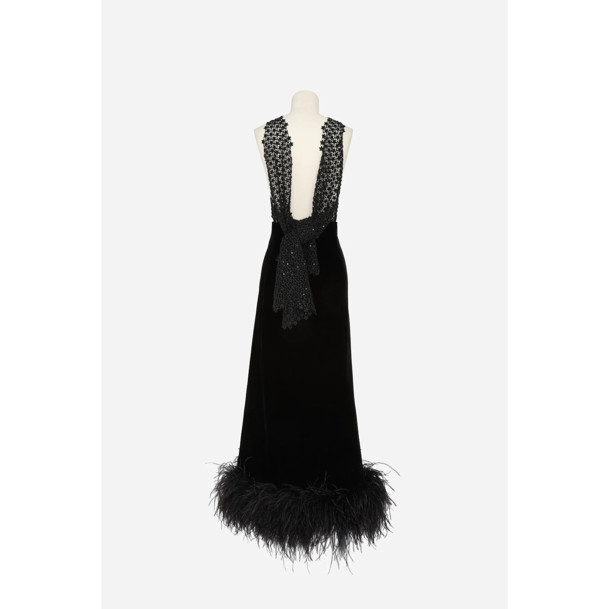 Robe Velours Cupro Organic - Noir - Image 2