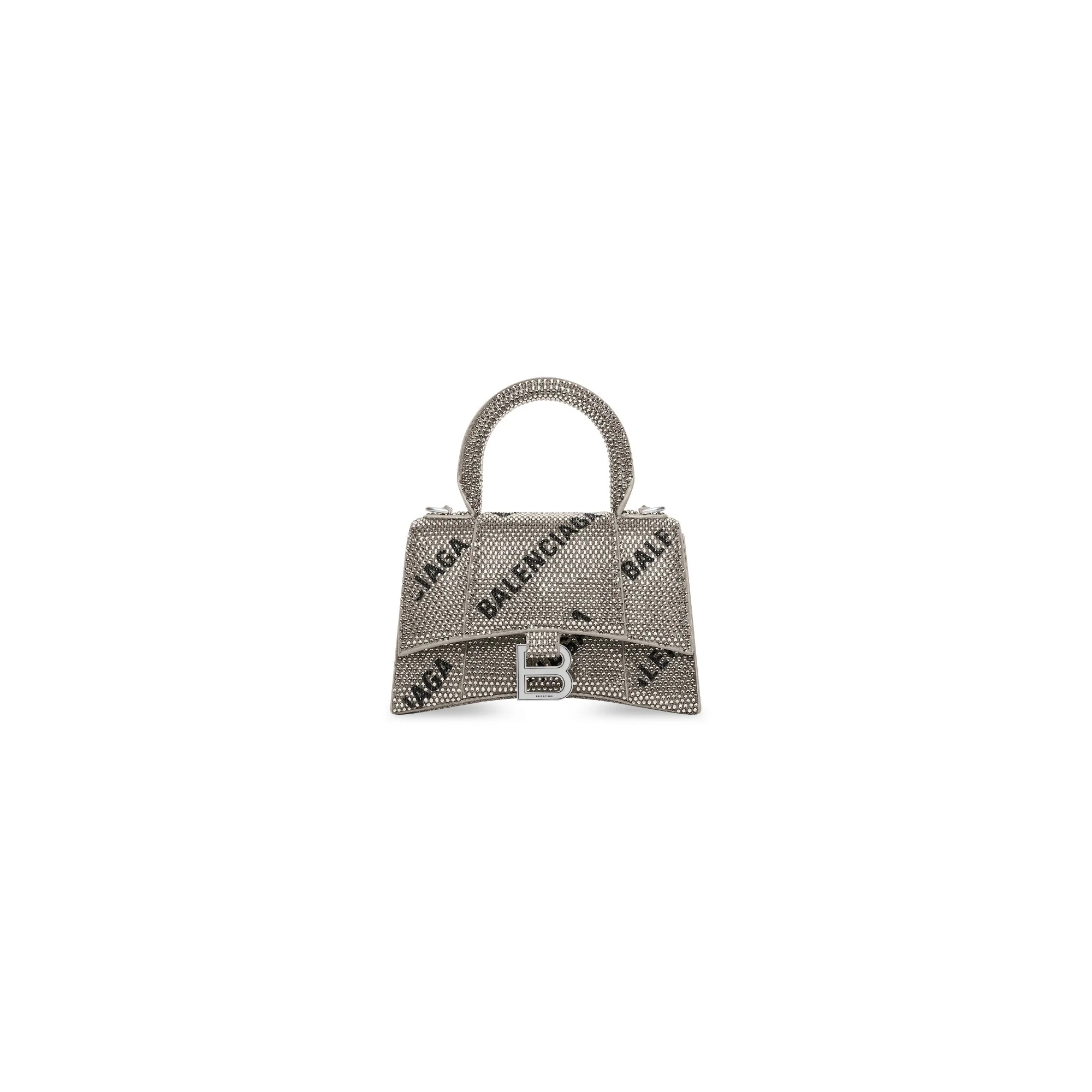 Hourglass Top Handle Xs W/Ch - Silver/Black
