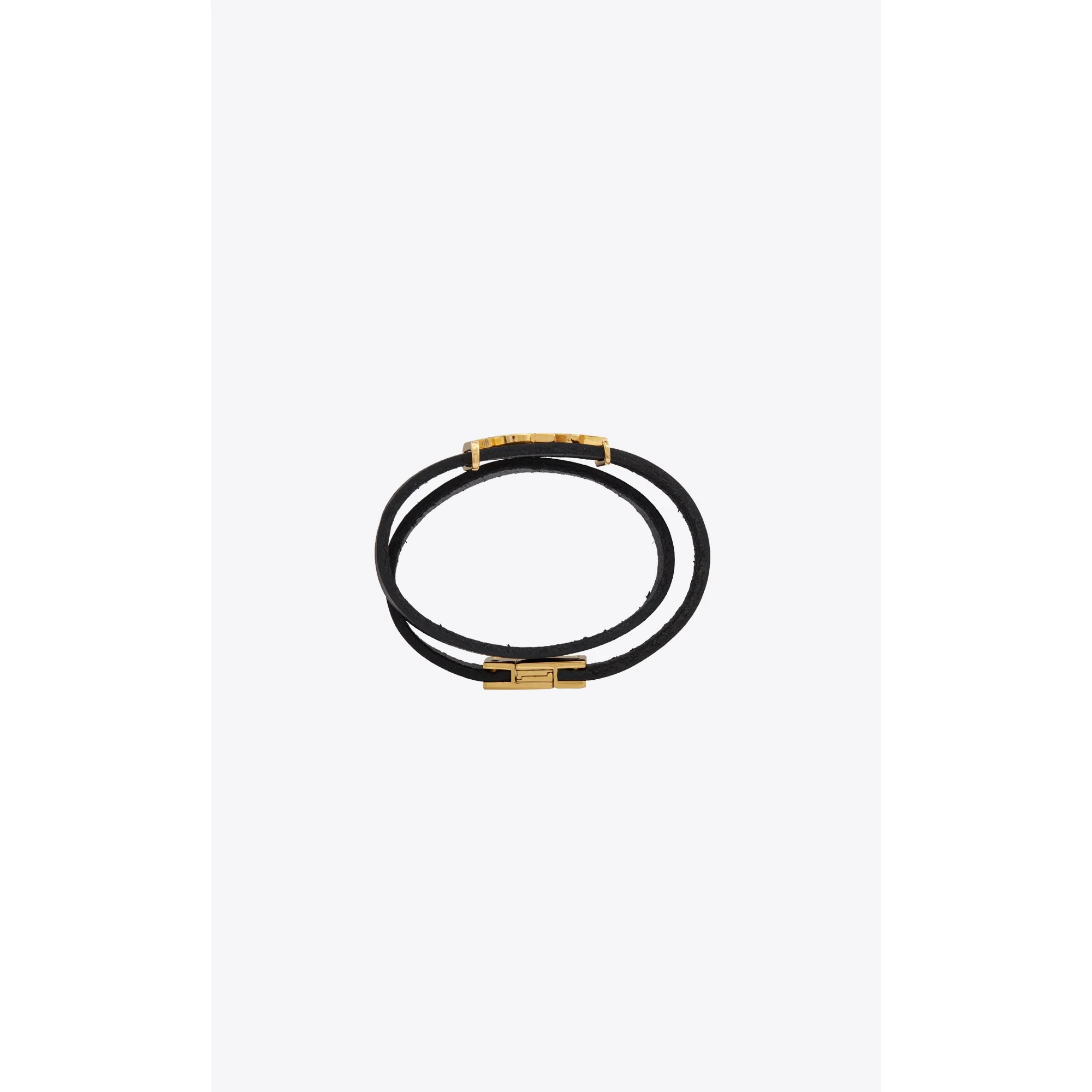 Double Wrap YSL Bracelet - Nero - Image 2