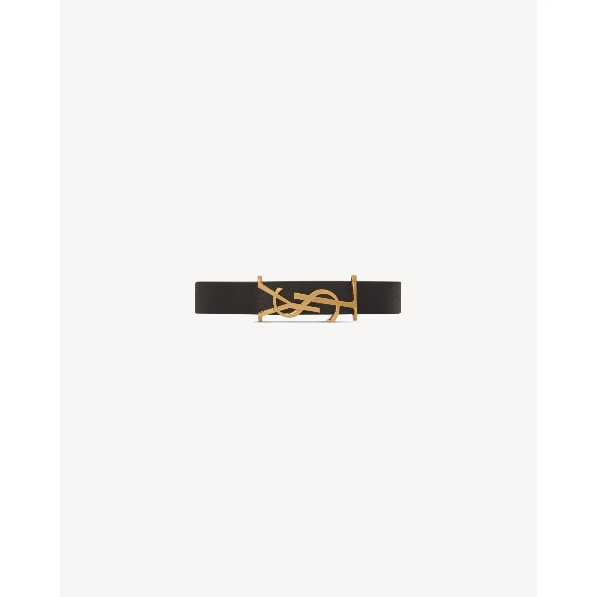 Single Wrap YSL Bracelet - Nero