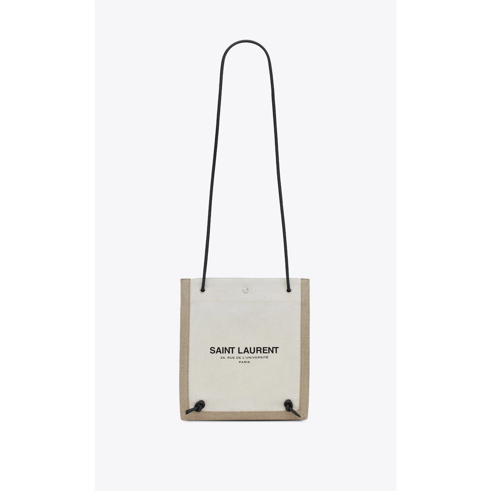 Flat Crossbody - Greggio/Nero