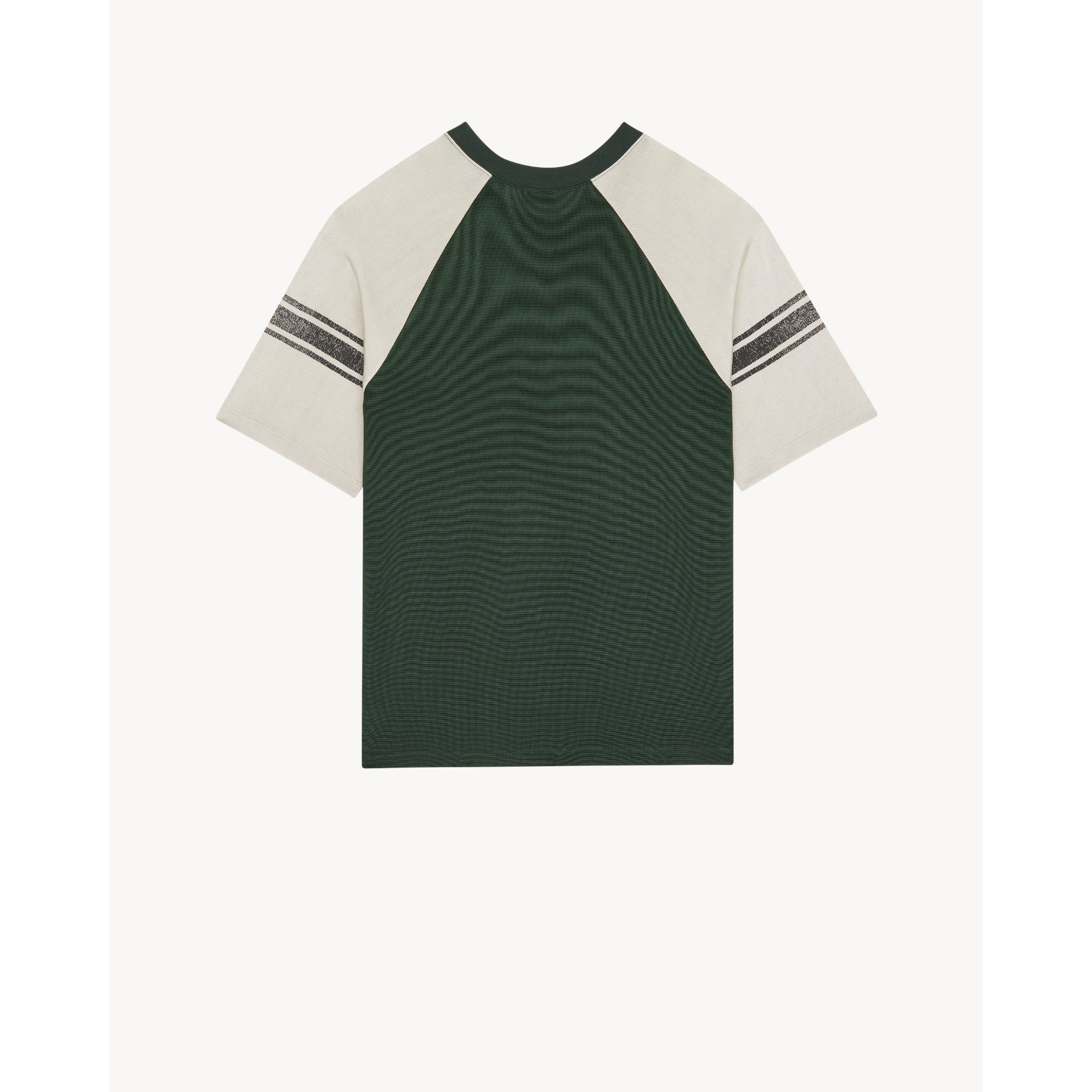 T-Shirt Large Manches Raglan - Vert/Gris - Image 2