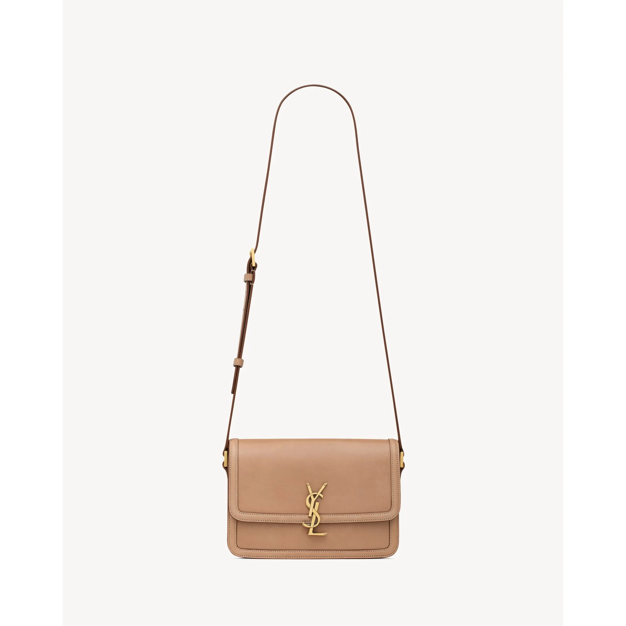 Solferino Medium Satchel - Vintage Brown Gold
