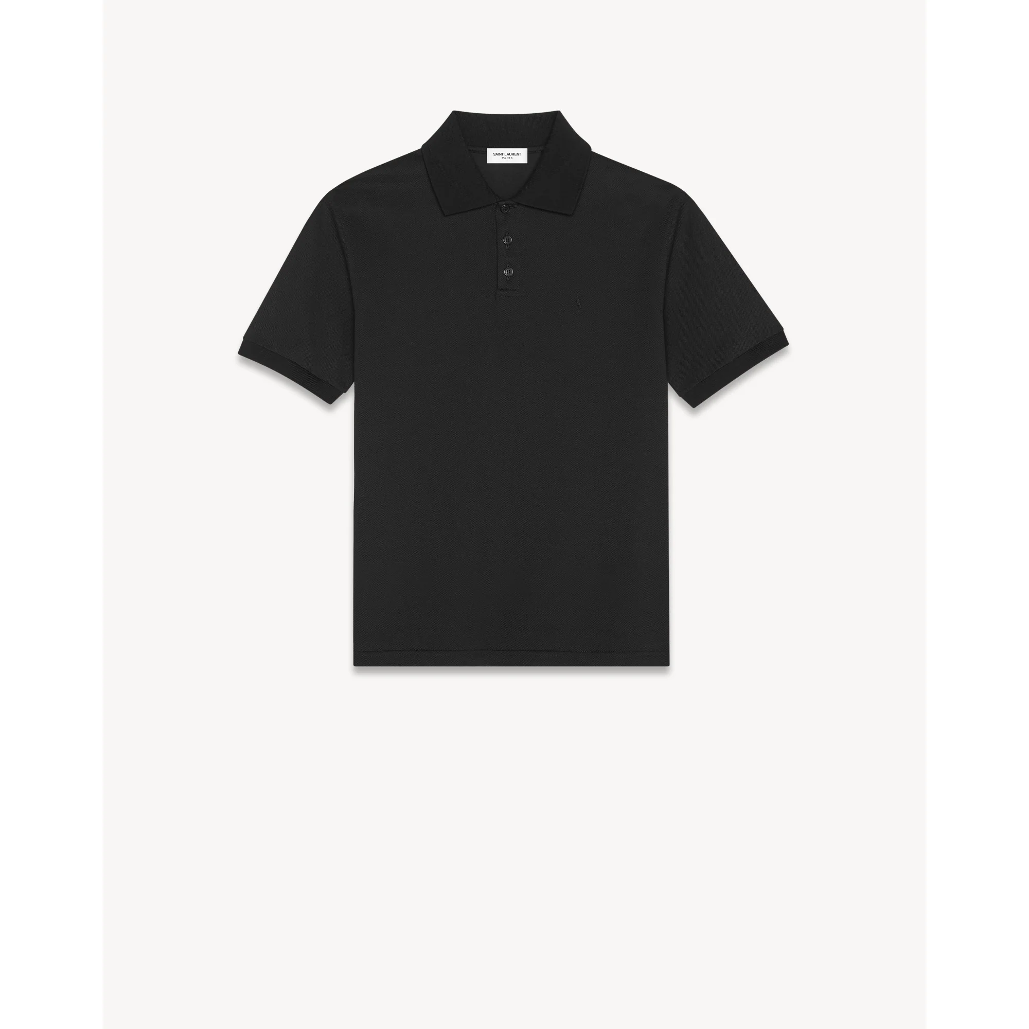 Polo Sport Pique De Coton - Noir