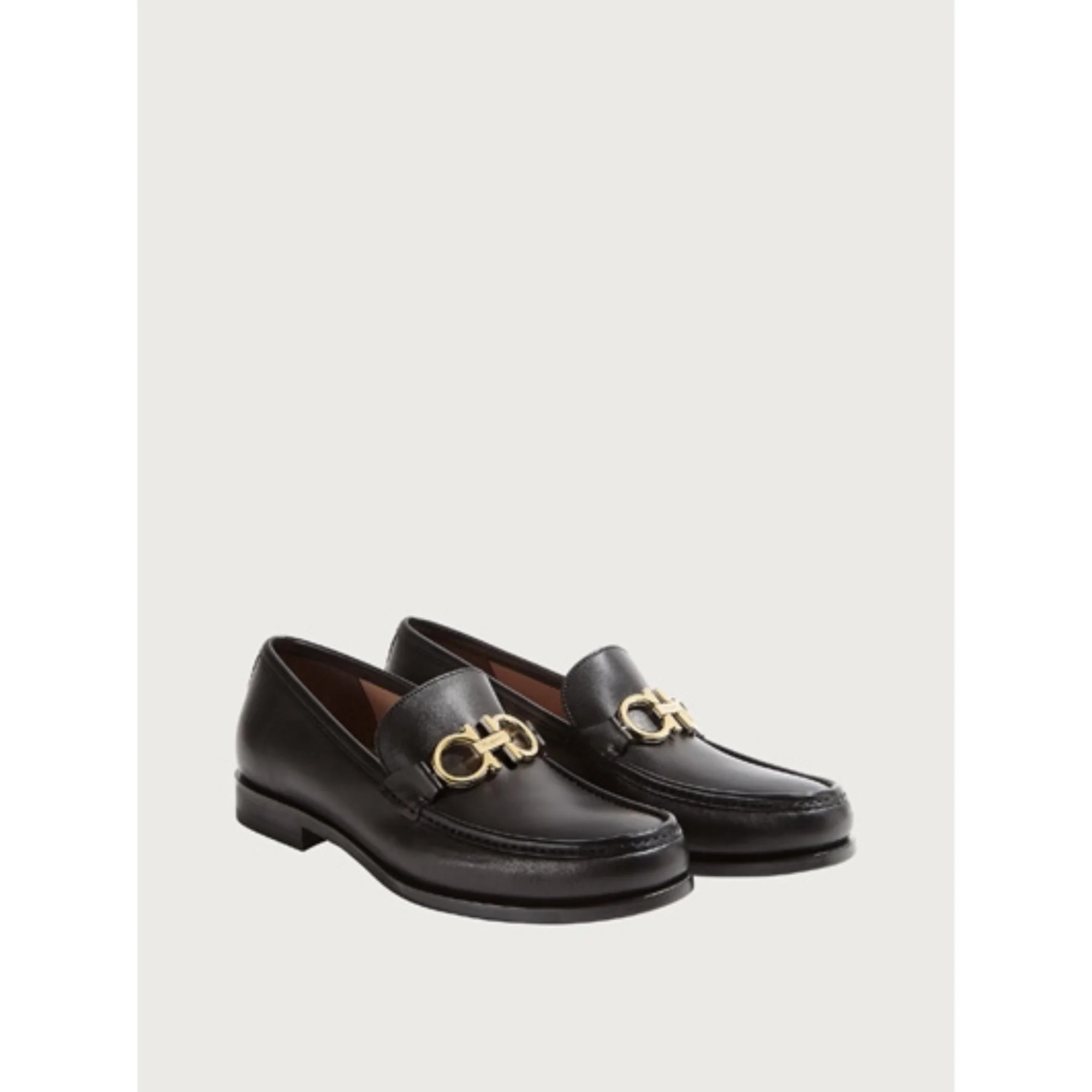 Moccasin with Gancini Ornament - Black - Image 2