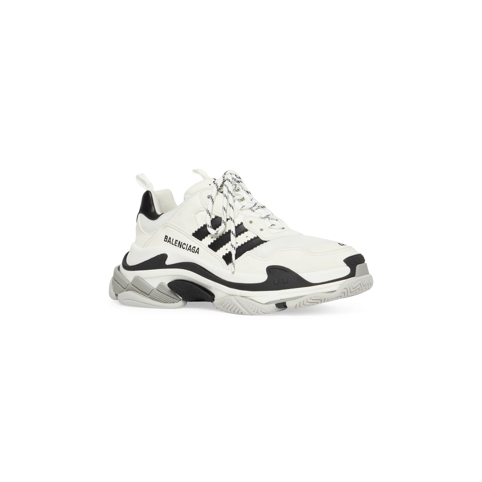 Triple S Four Col Project A/Nw - Wh/Blk/Lg Grey/Grey - Image 8
