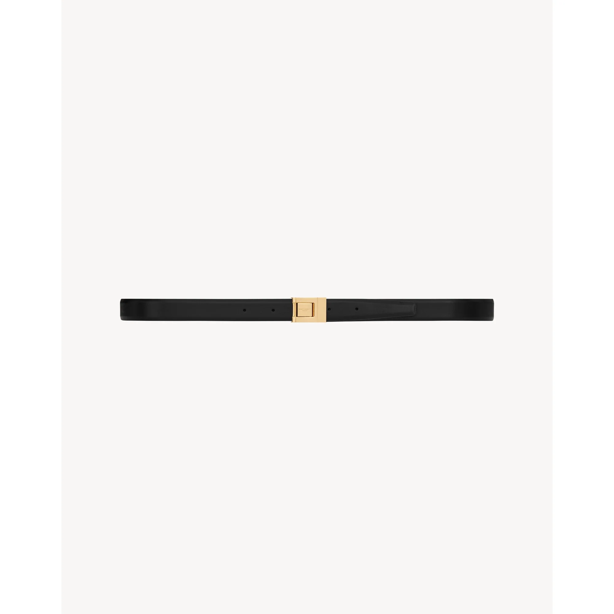 Fine Ceinture Boucle La 76 - Nero