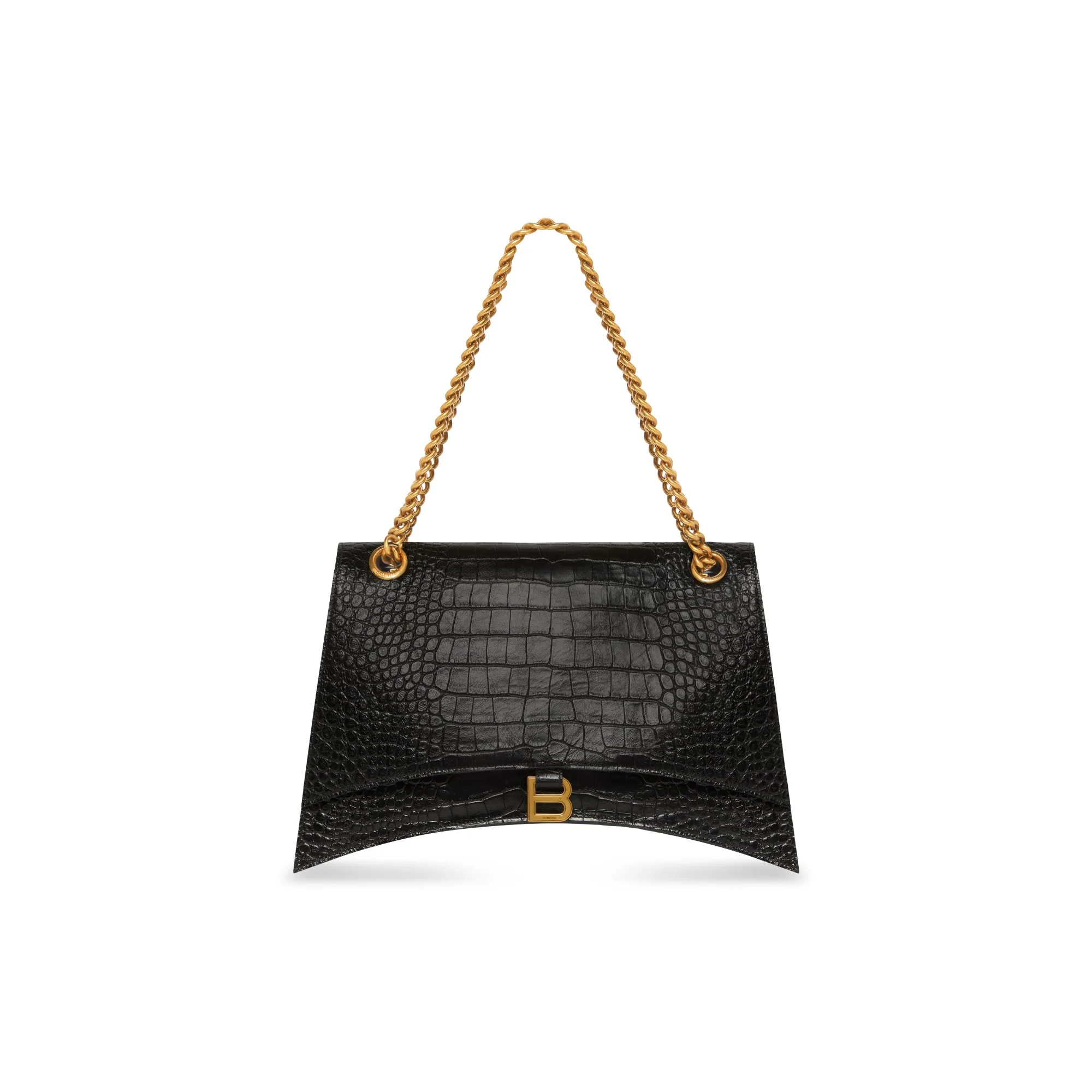 Crush Chain Bag L - Black