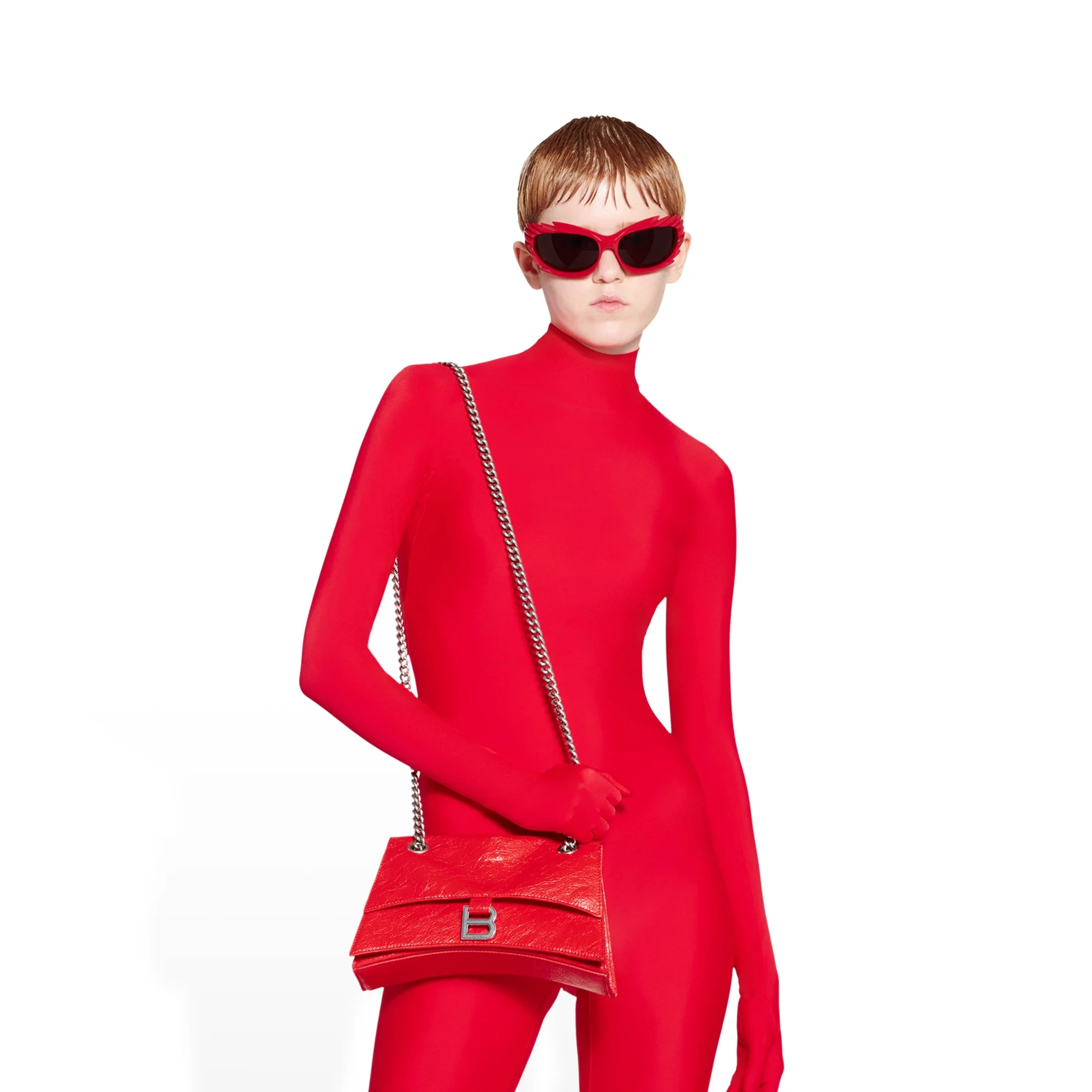 Crush Chain Bag S - Tomato Red - Image 6