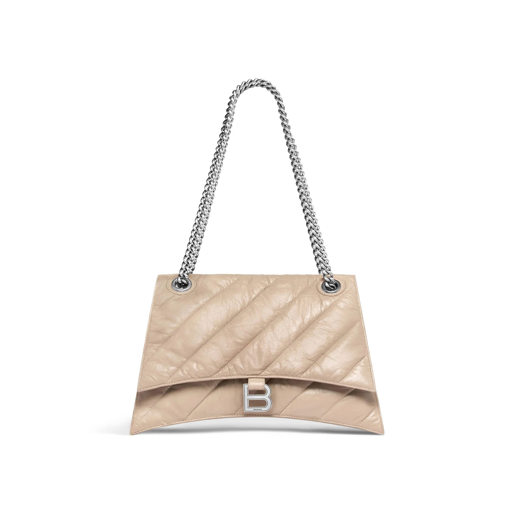 Crush Chain Bag M - Taupe - Image 4