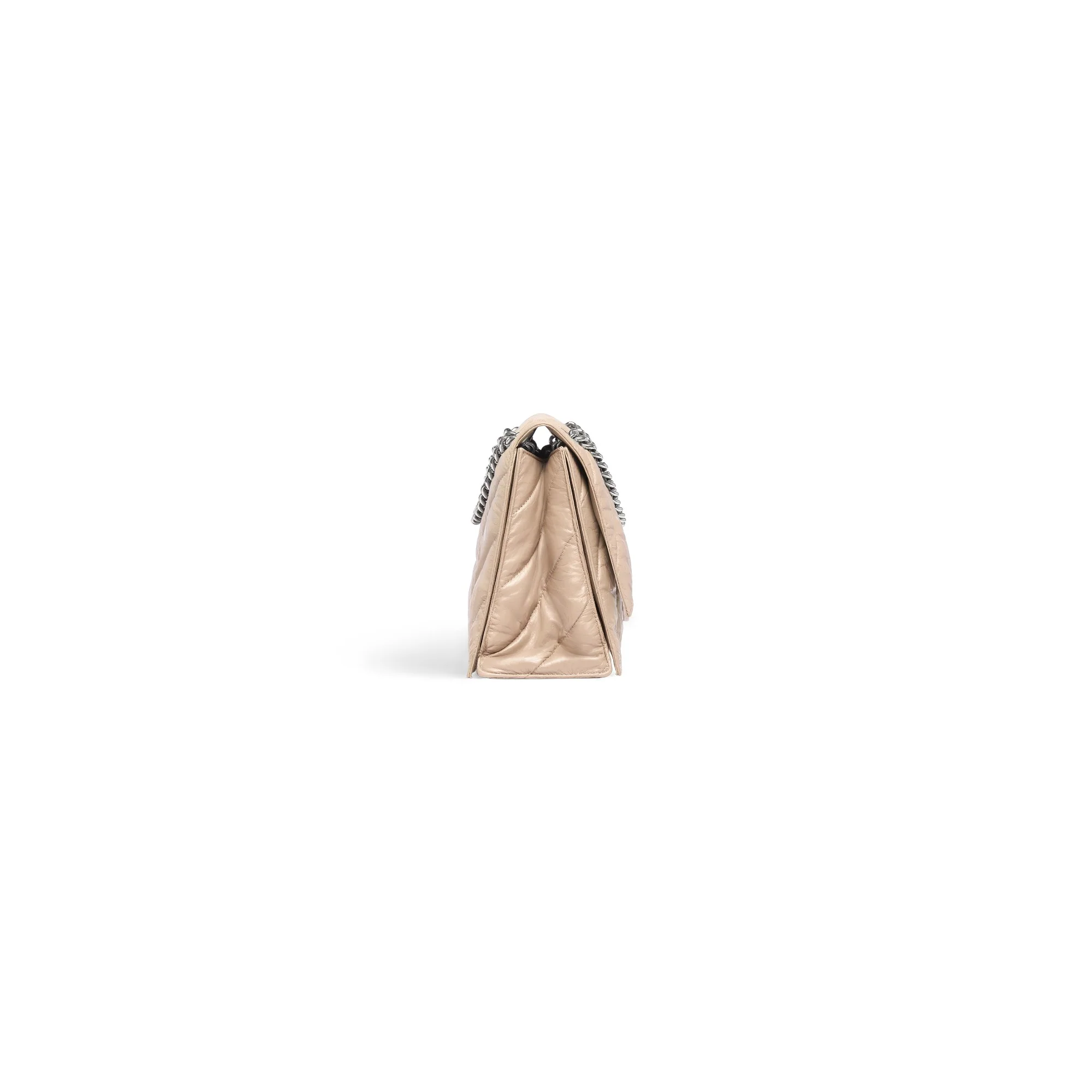 Crush Chain Bag M - Taupe - Image 6