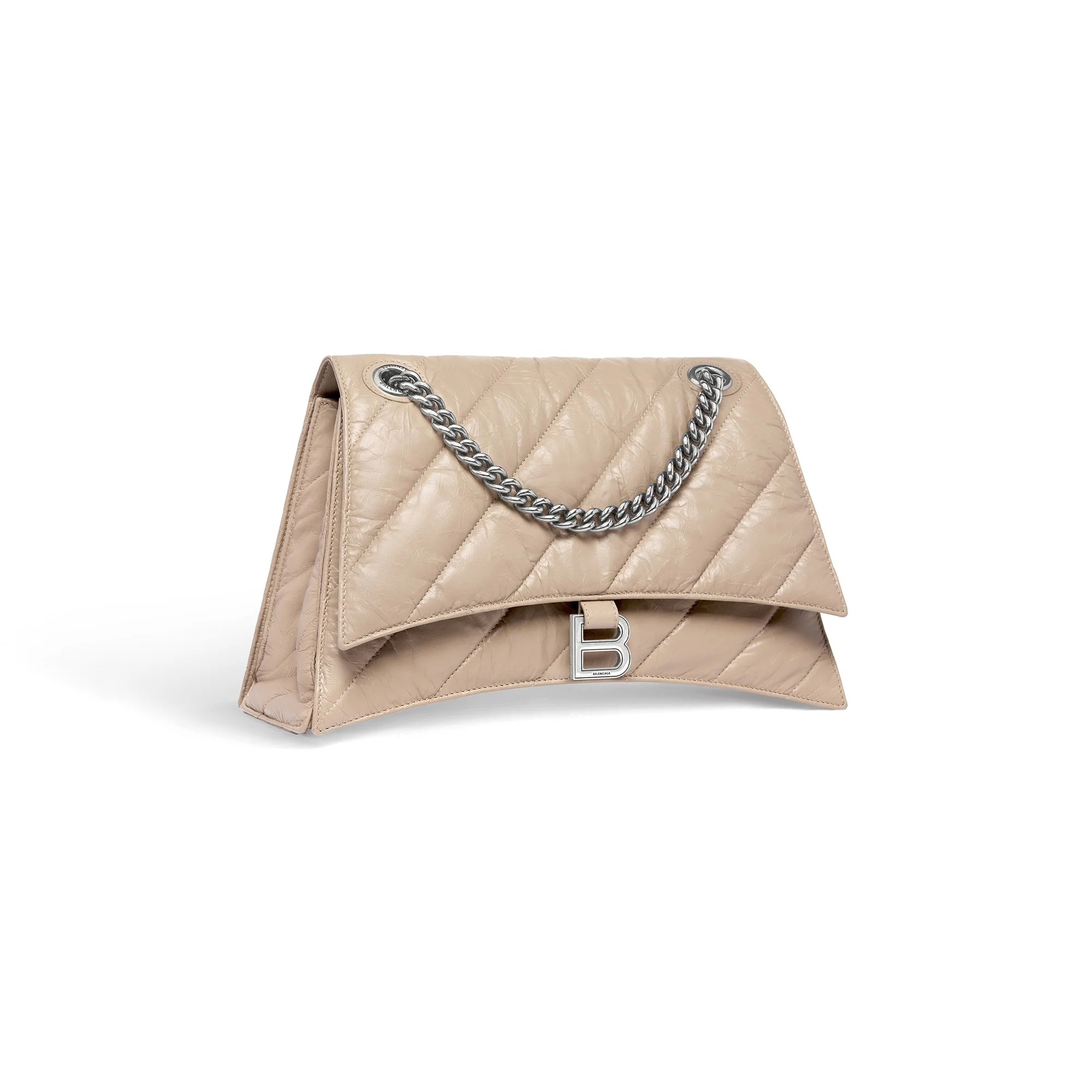 Crush Chain Bag M - Taupe - Image 7