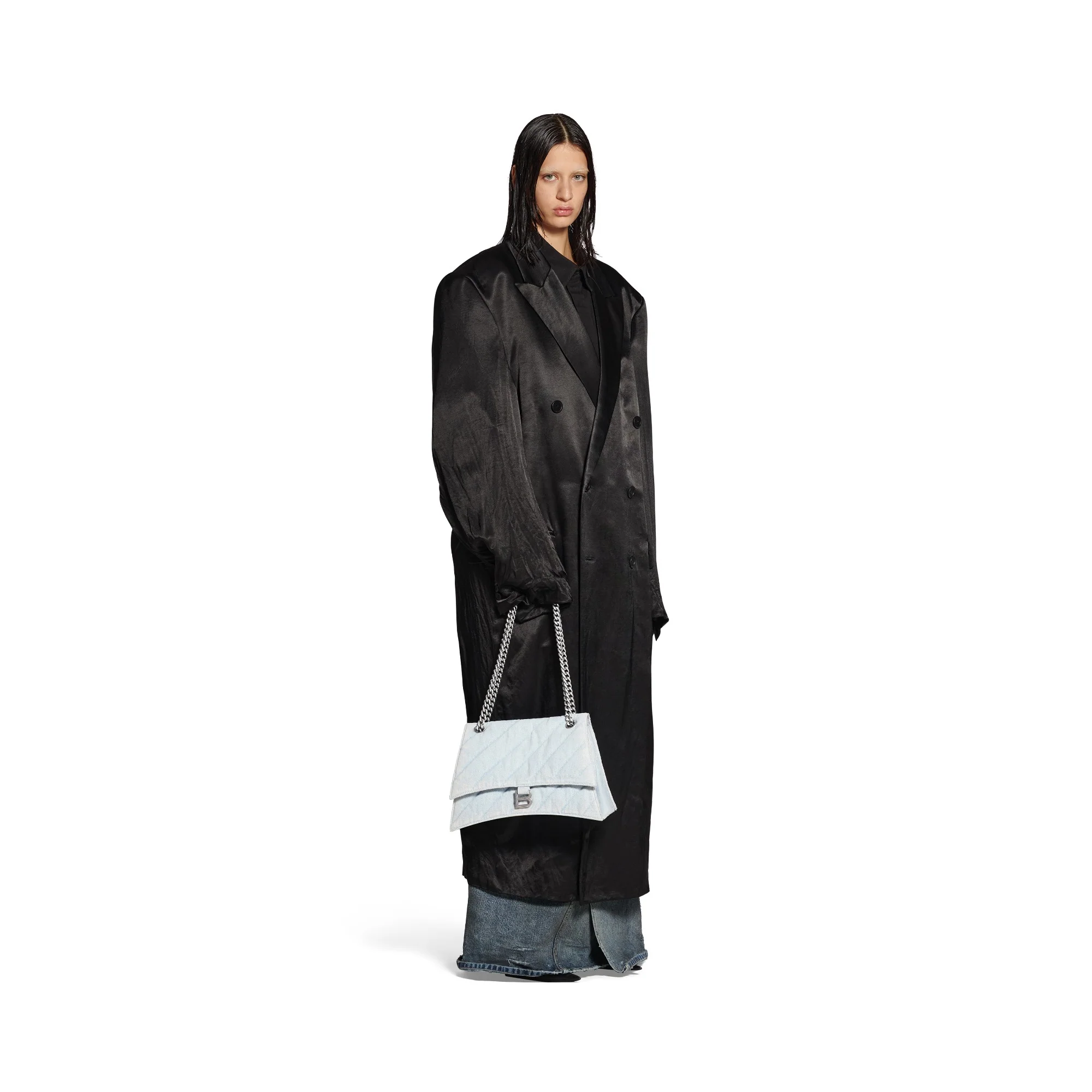 Crush Chain Bag M - Pale Blue - Image 5