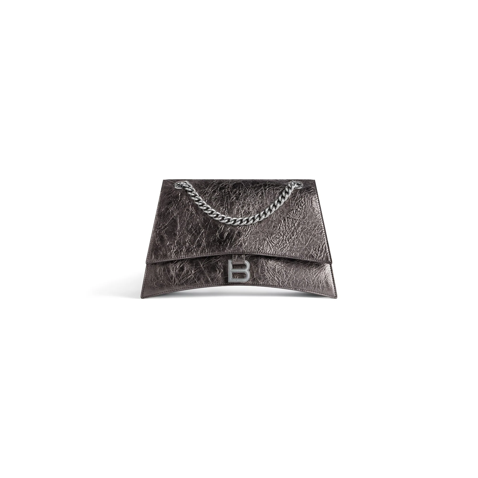 Crush Chain Bag M - Steel Grey