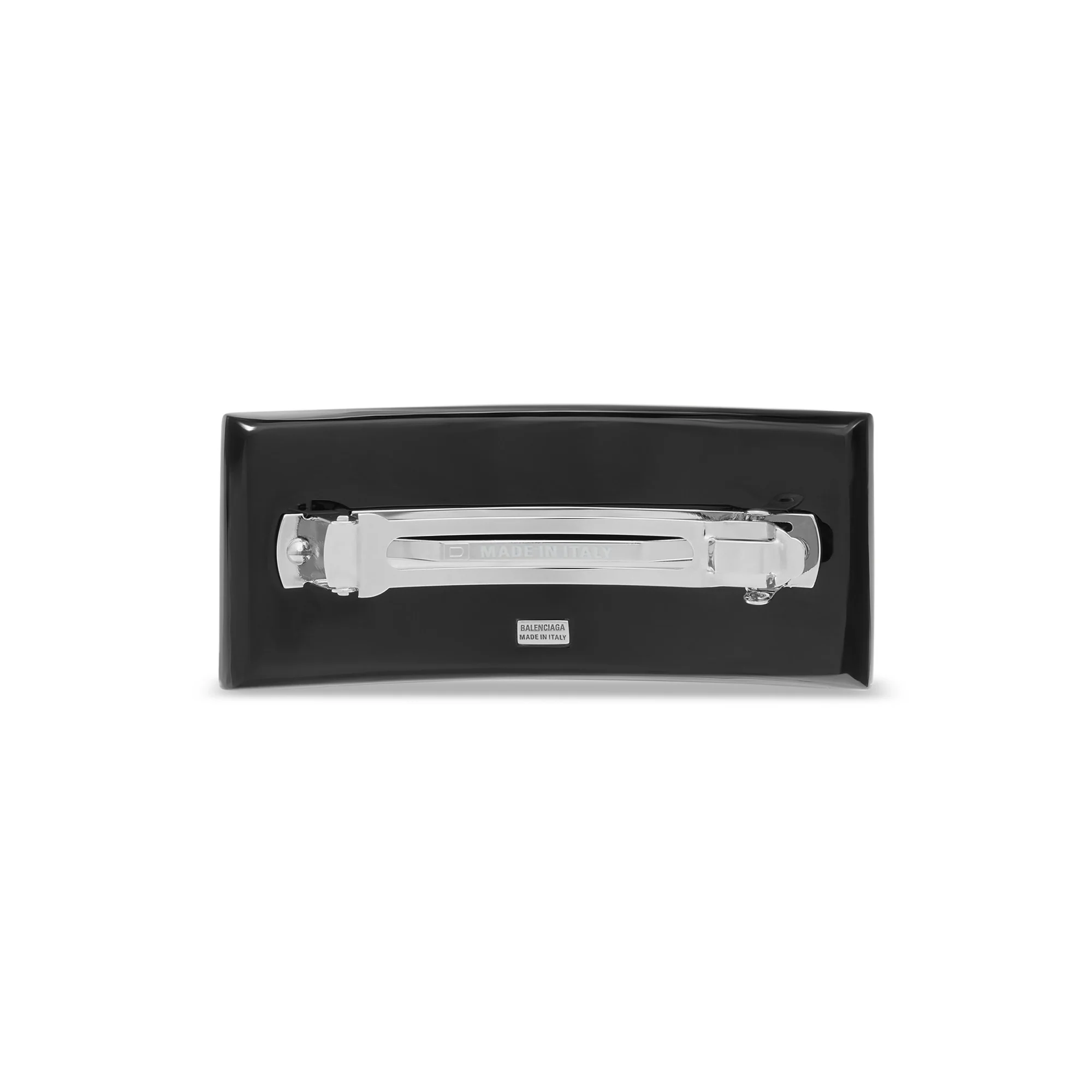 Bb Icon Hair Clip - Black/Shiny Silver - Image 2