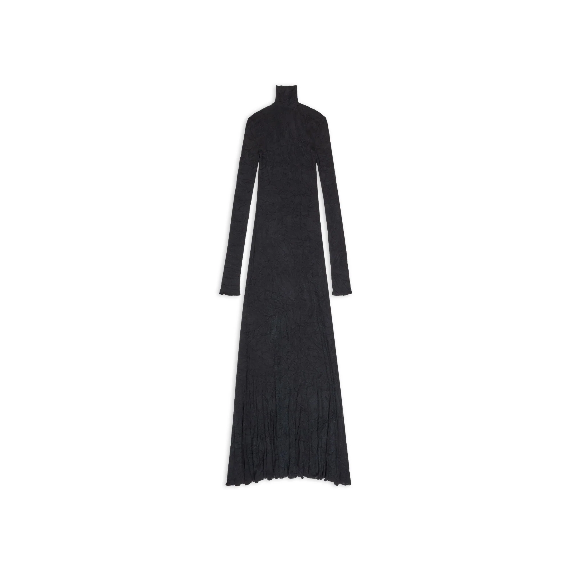 Maxi Godet Dress - Black