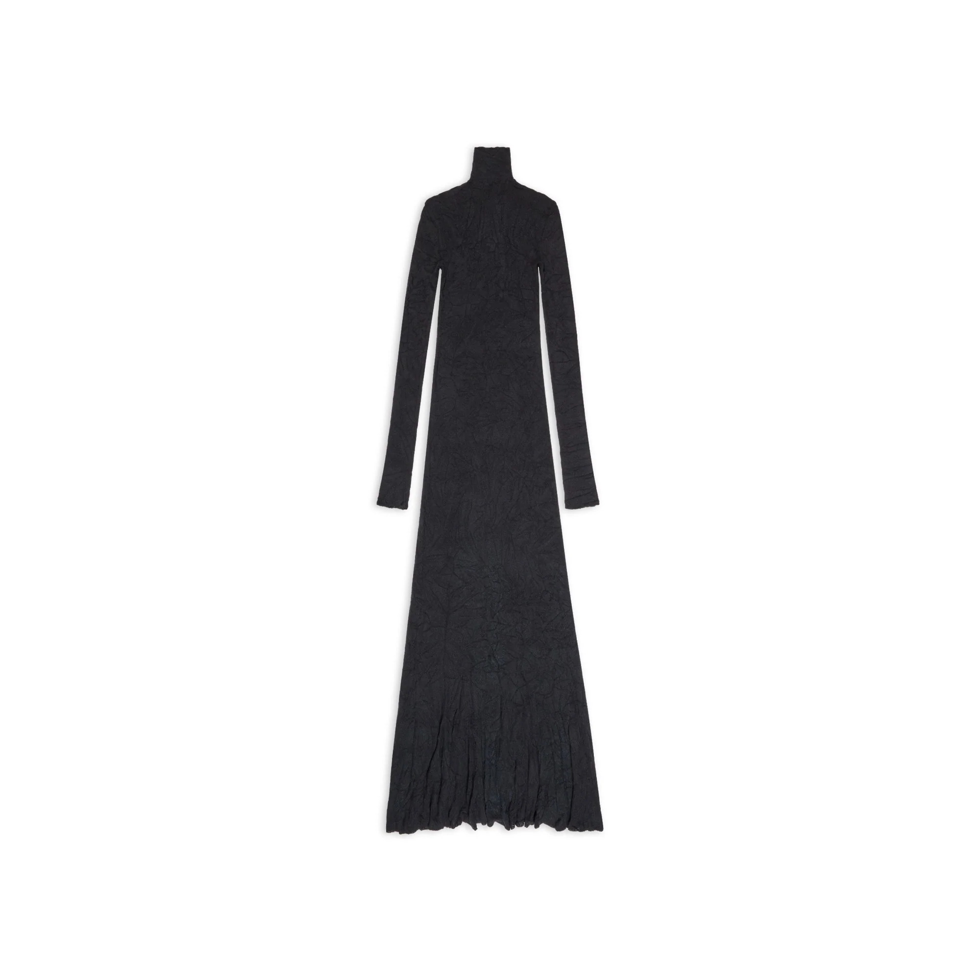 Maxi Godet Dress - Black - Image 2