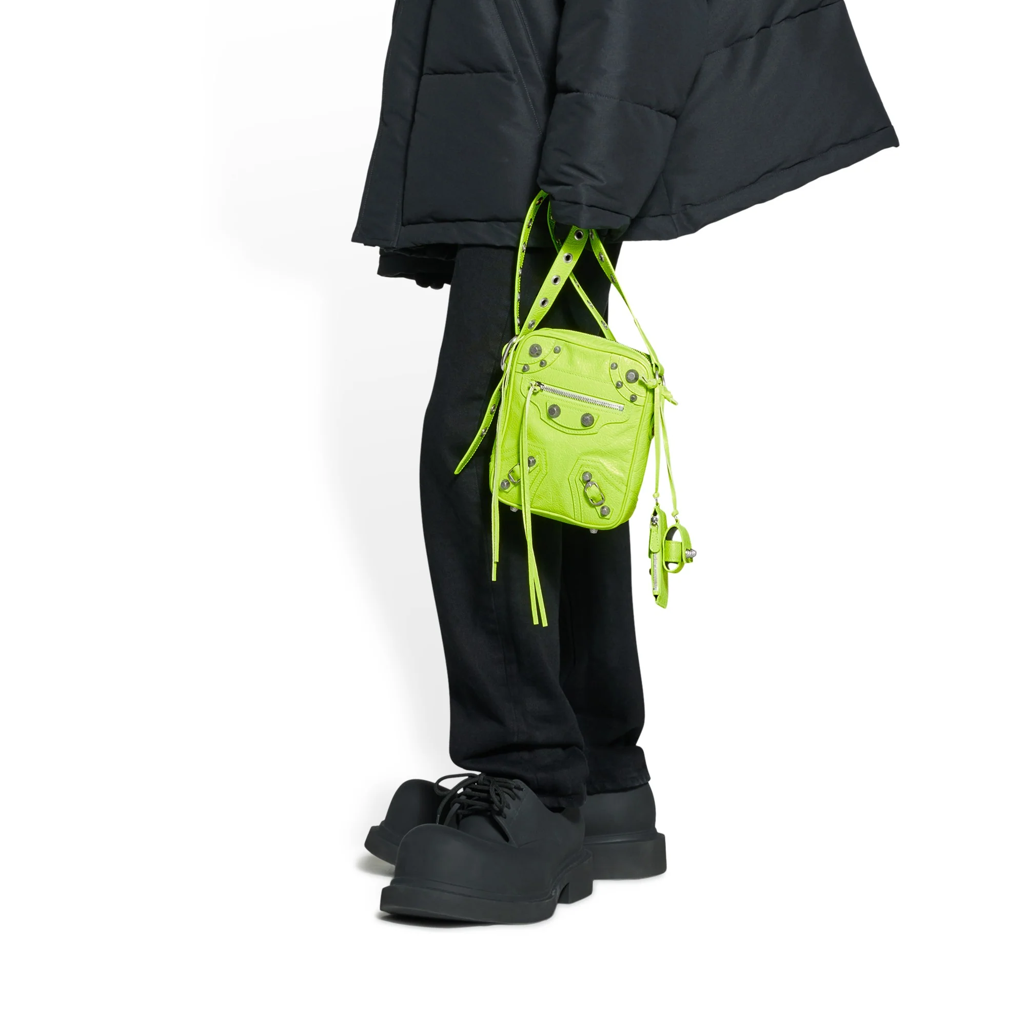Le Cagole Crossbody - Fluo Yellow - Image 4