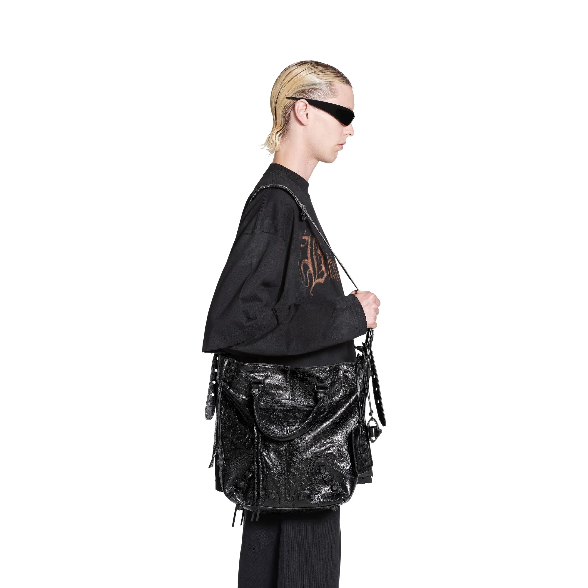 Le Cagole Tote M - Black - Image 4