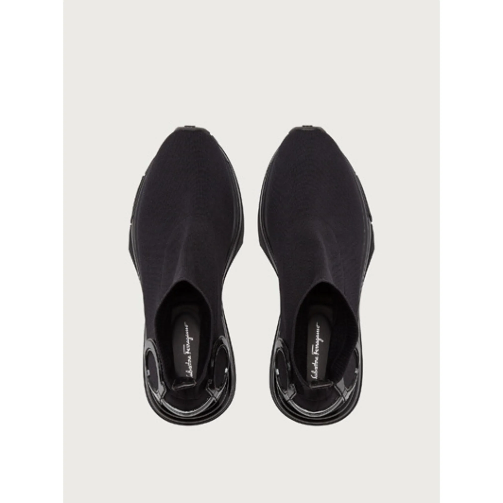 Gancini Sock Sneakers - Black - Image 2