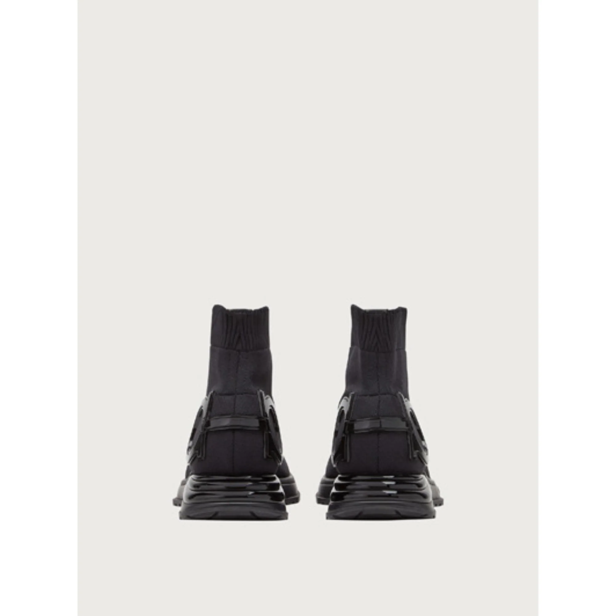 Gancini Sock Sneakers - Black - Image 3