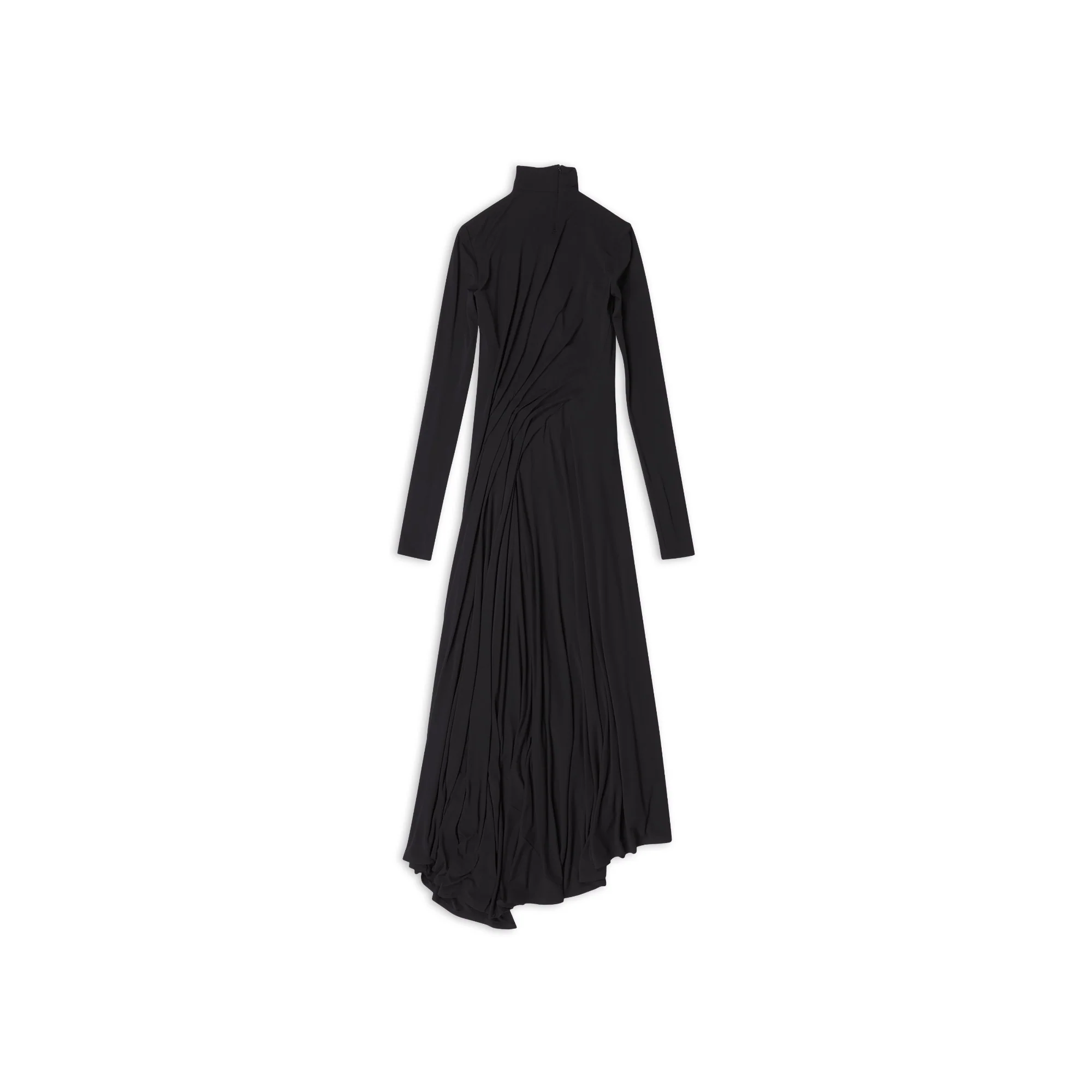 Twisted Slit Dress - Black - Image 2