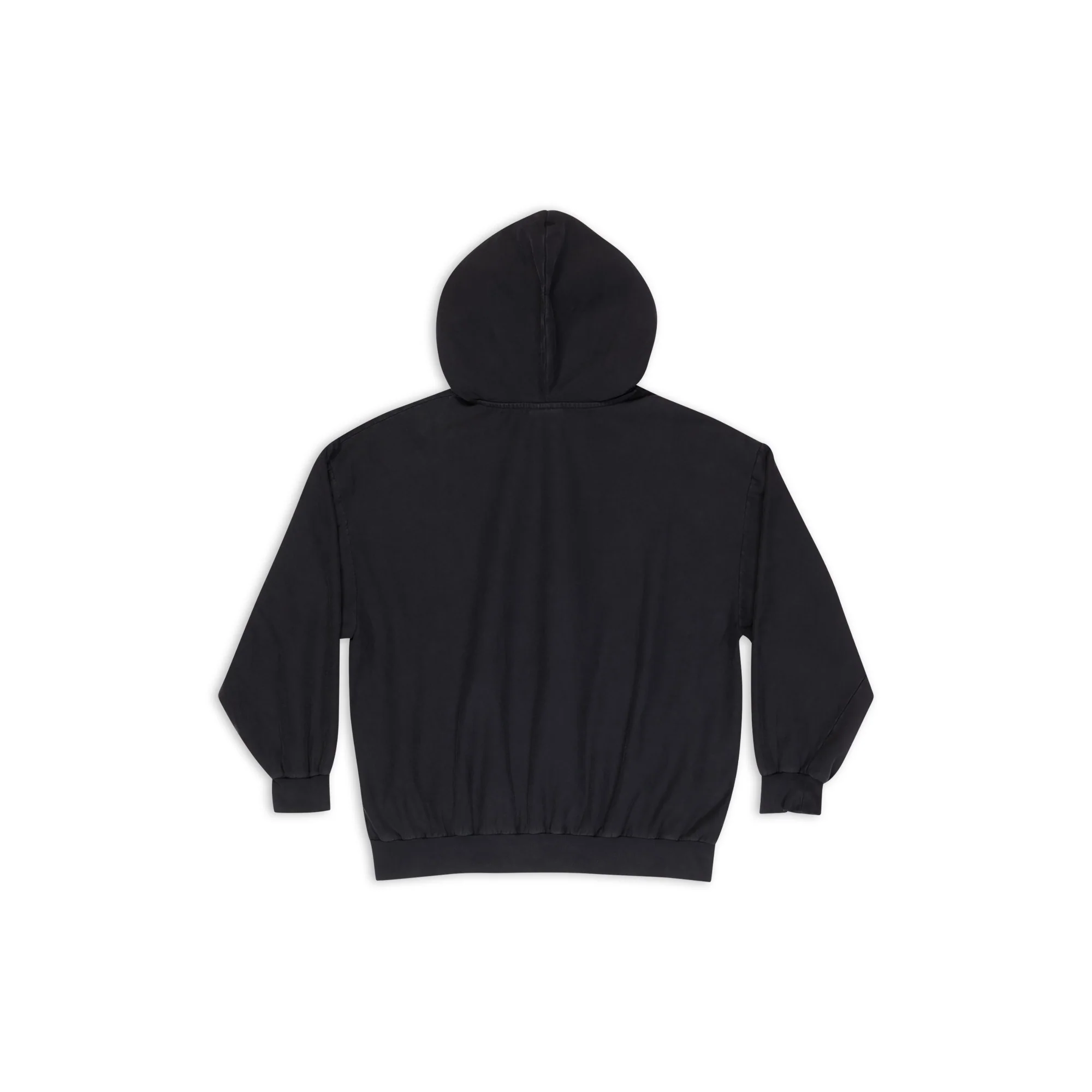Small Fit Zip-Up Hoodie - Washed Black/Wsd Bk - Image 2