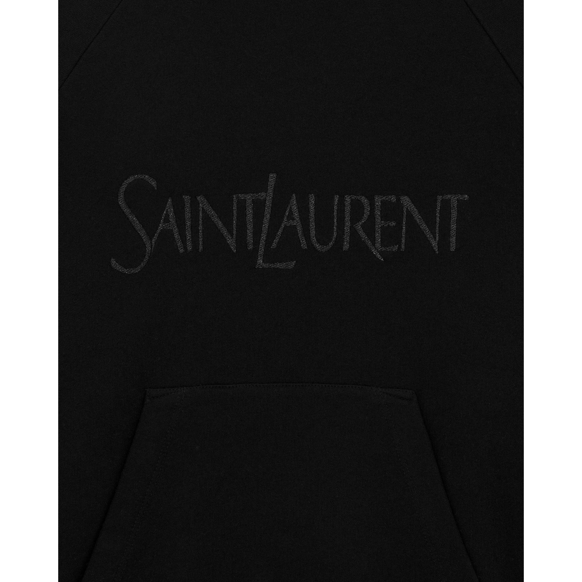 Sweat Rond Raglan Double Moll - Noir - Image 4