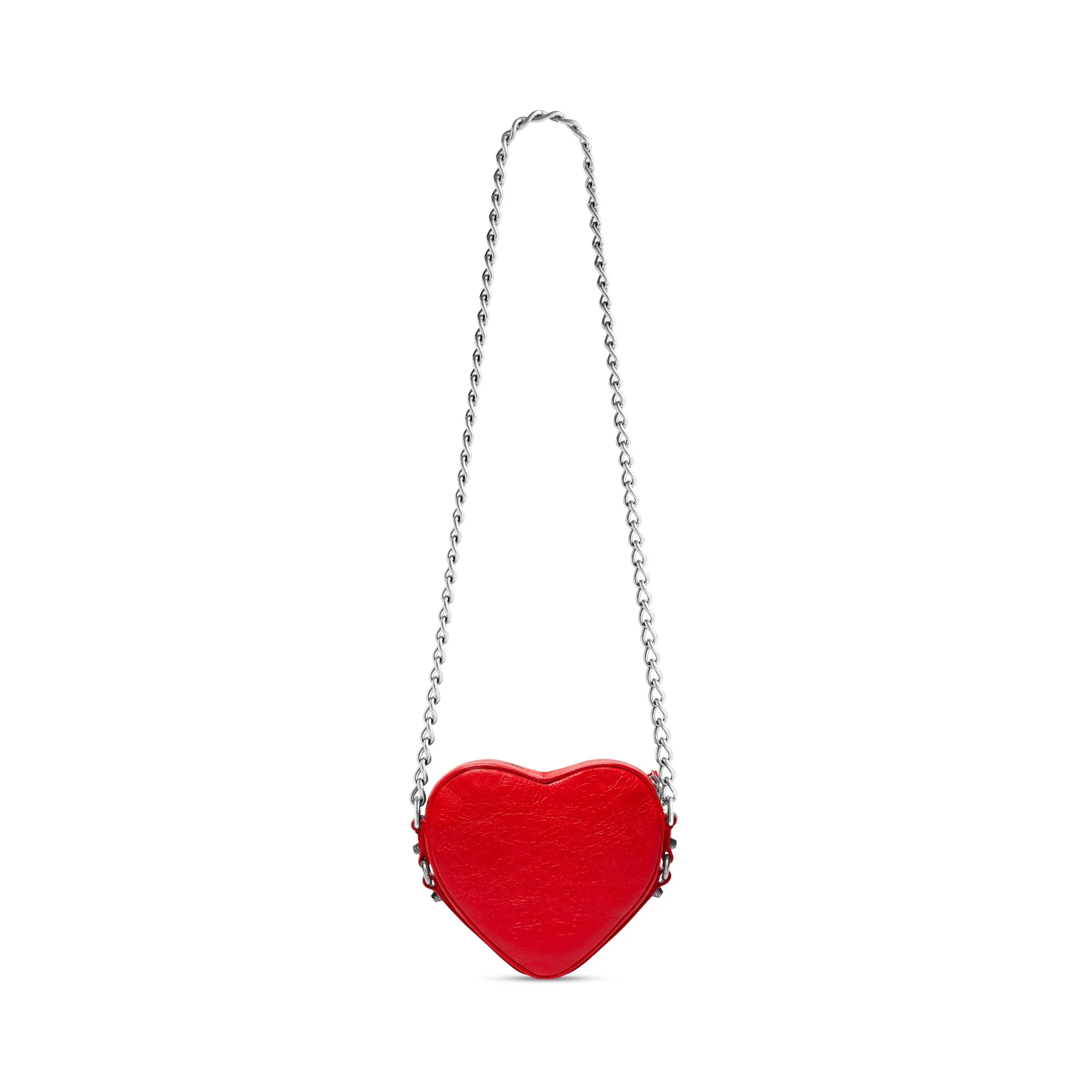 Le Cagole Heart Mini Bag - Tomato Red - Image 2