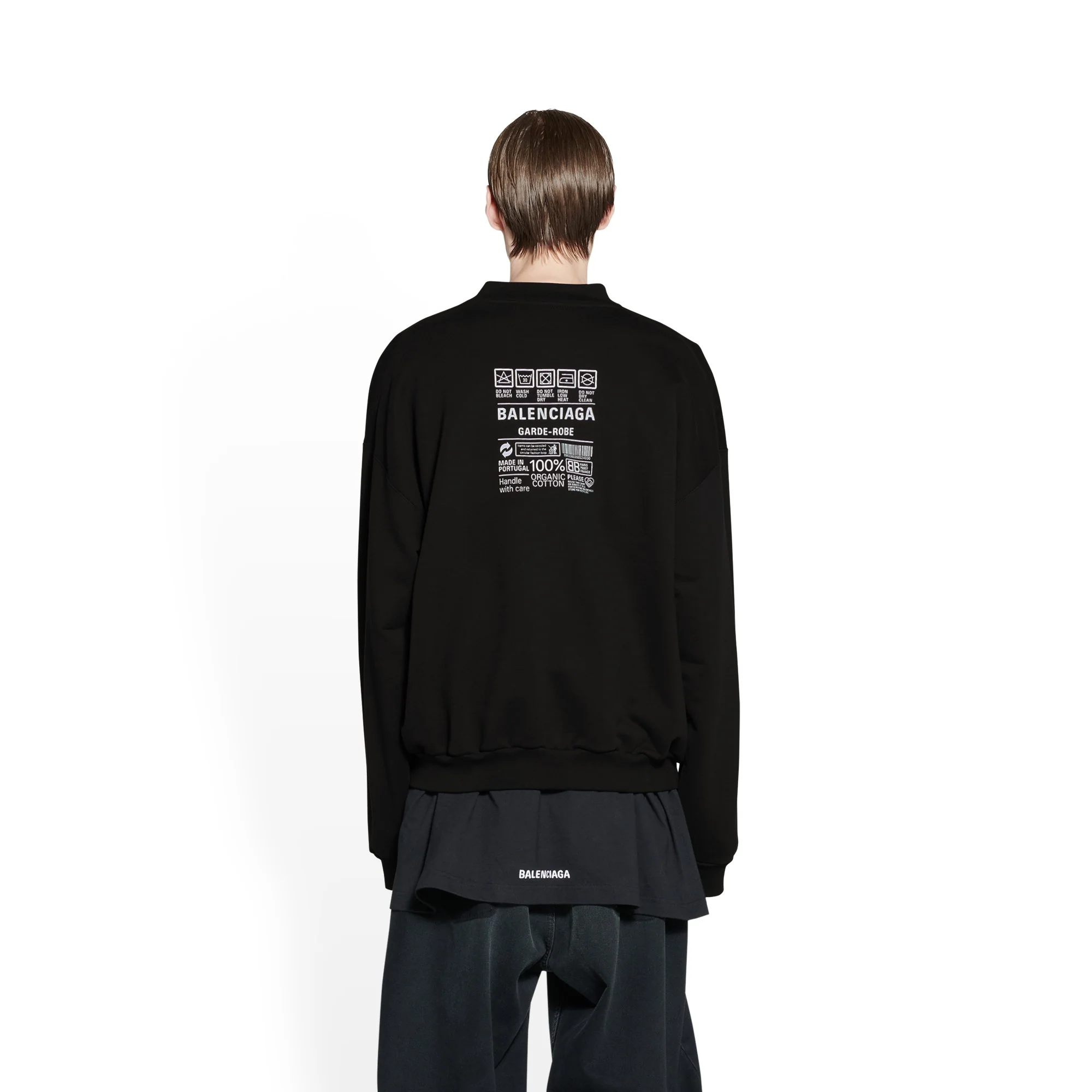 Crewneck Sweater - Black/White - Image 4