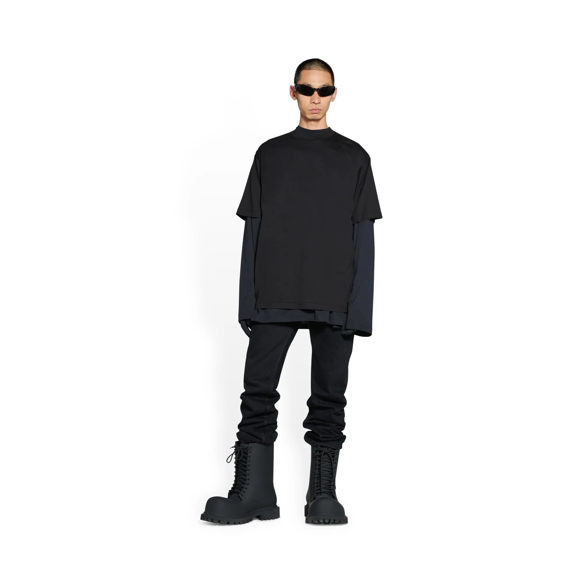 Medium Fit T-Shirt - Black/White - Image 3