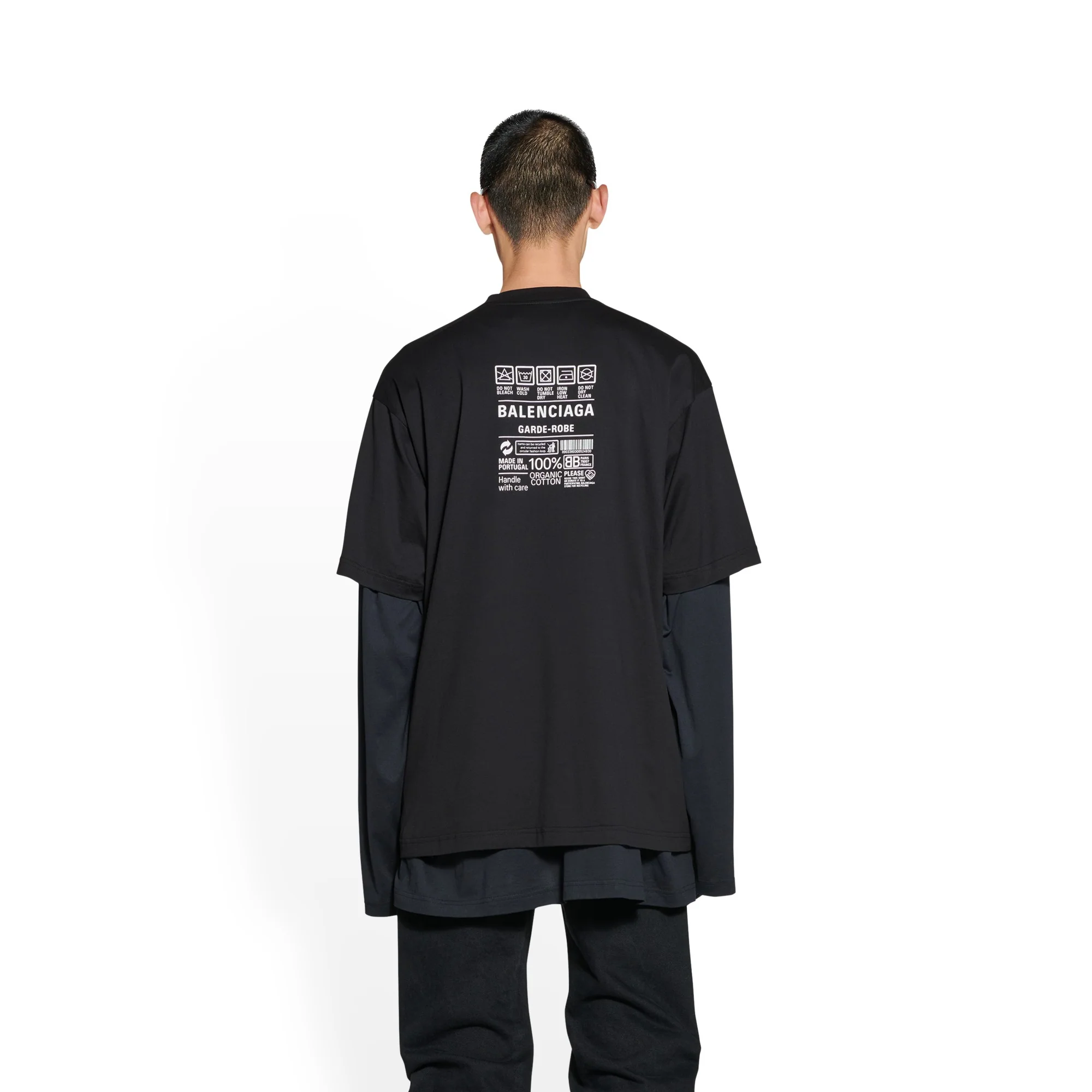 Medium Fit T-Shirt - Black/White - Image 4