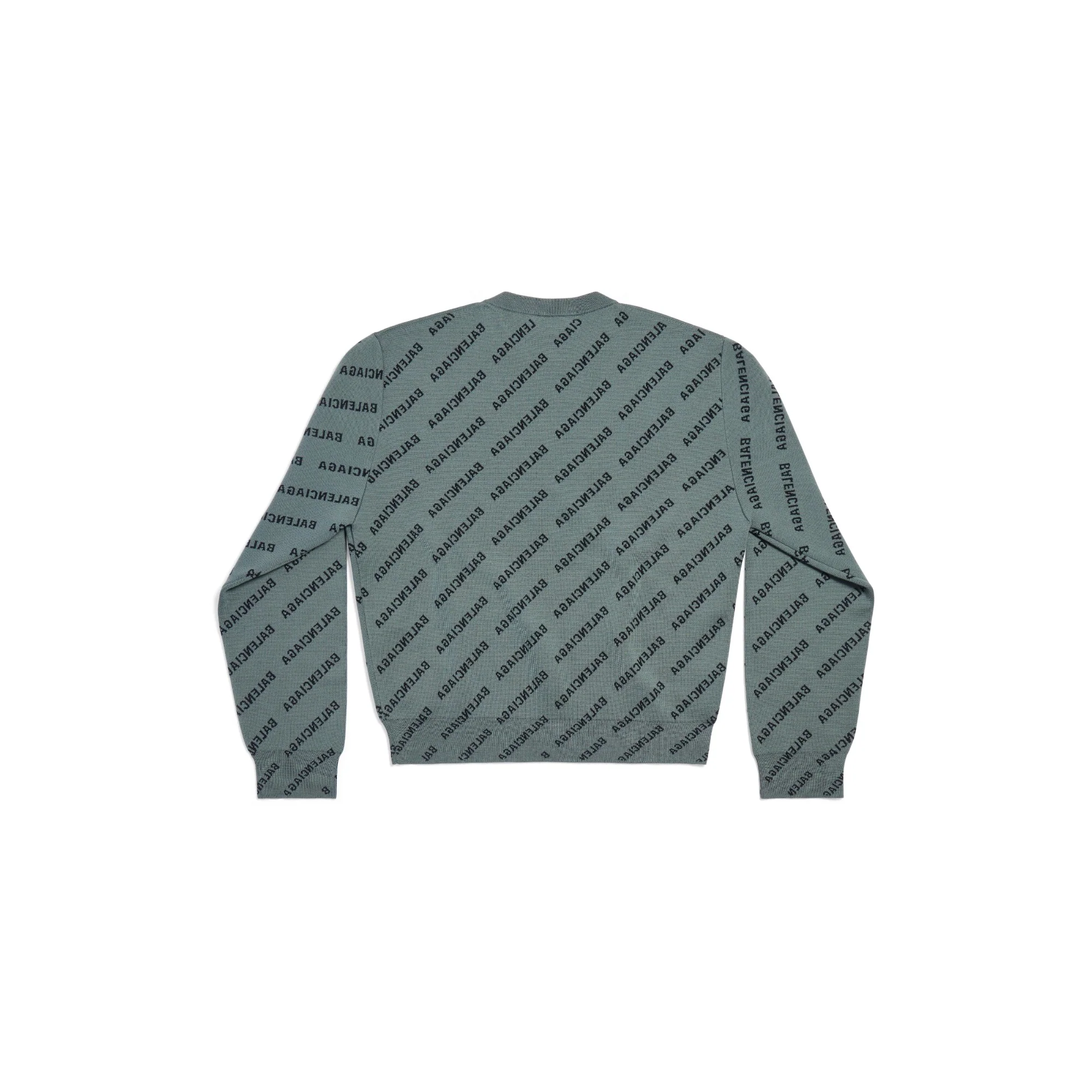Crewneck Long Sleeve - Washed Grey/Black - Image 2