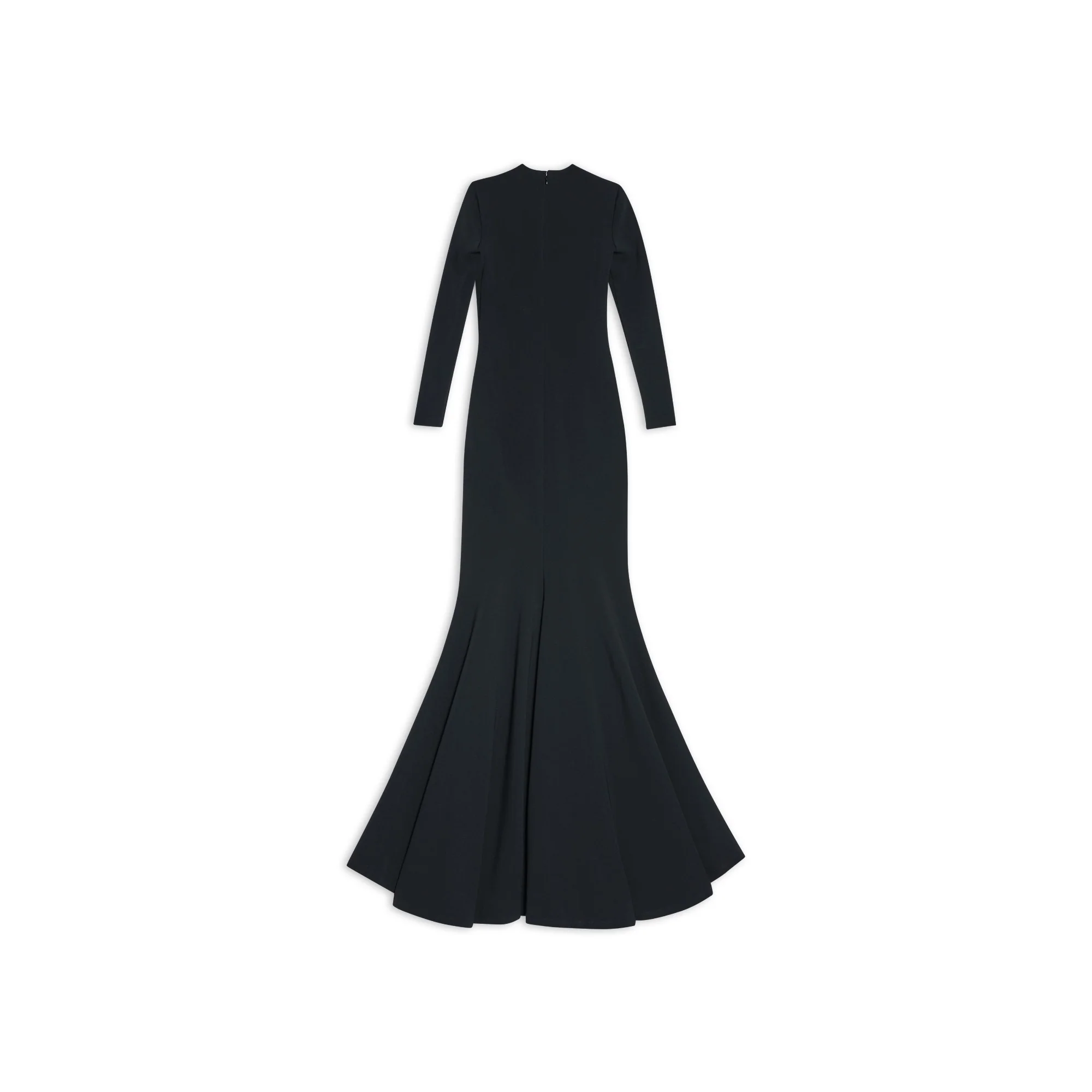 Maxi Mermaid Gown - Black - Image 2