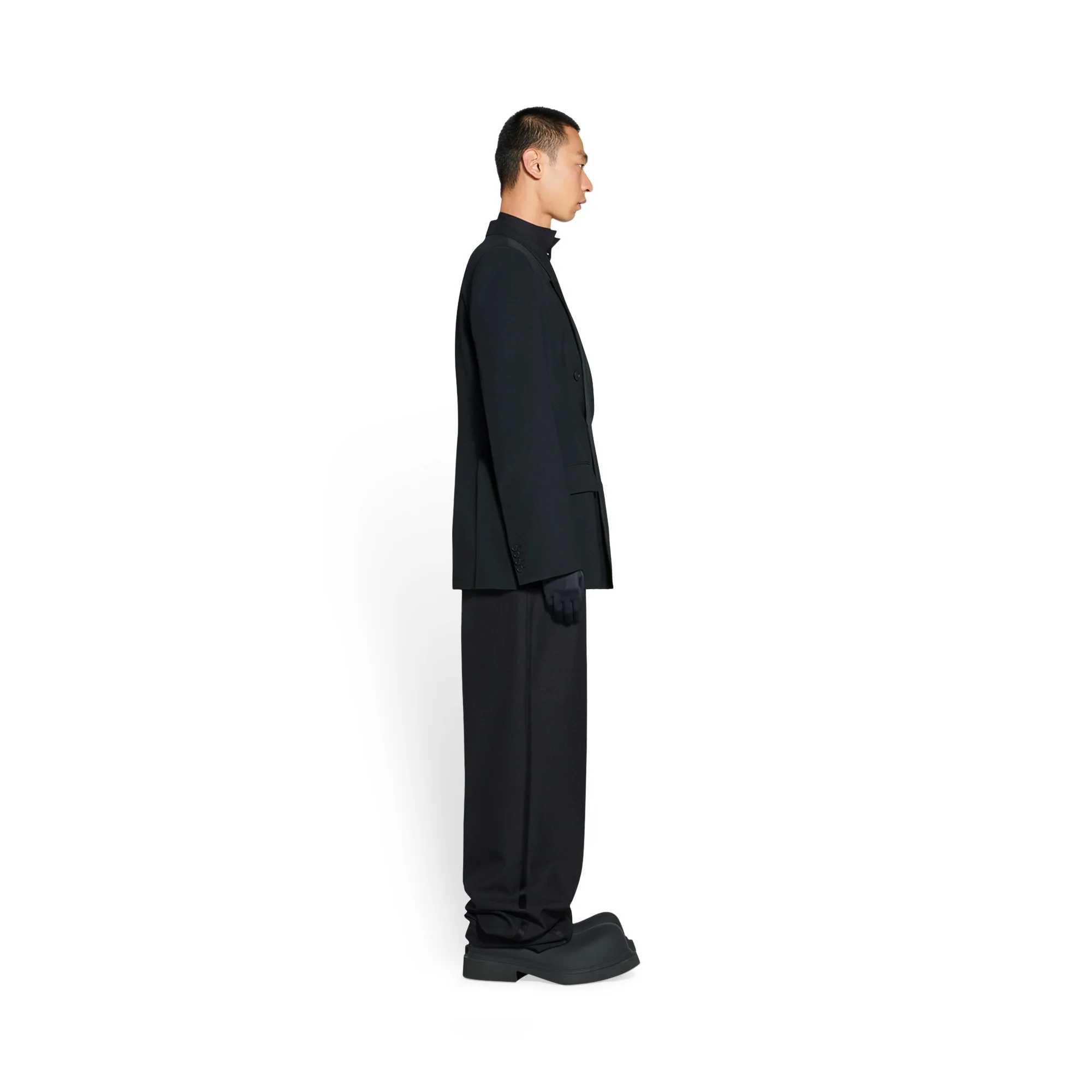Hourglass Tuxedo Jacket - Black - Image 4