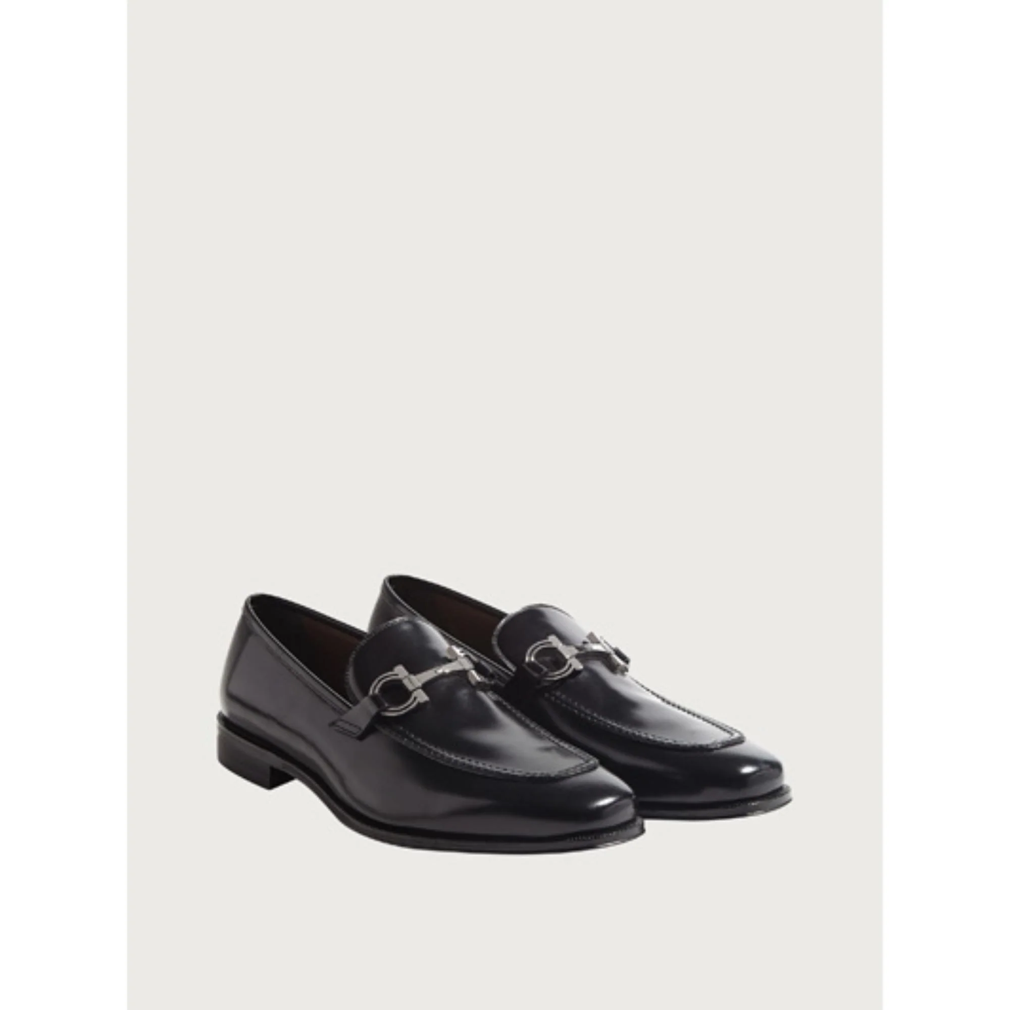 Moccasin with Gancini Ornament - Black - Image 4
