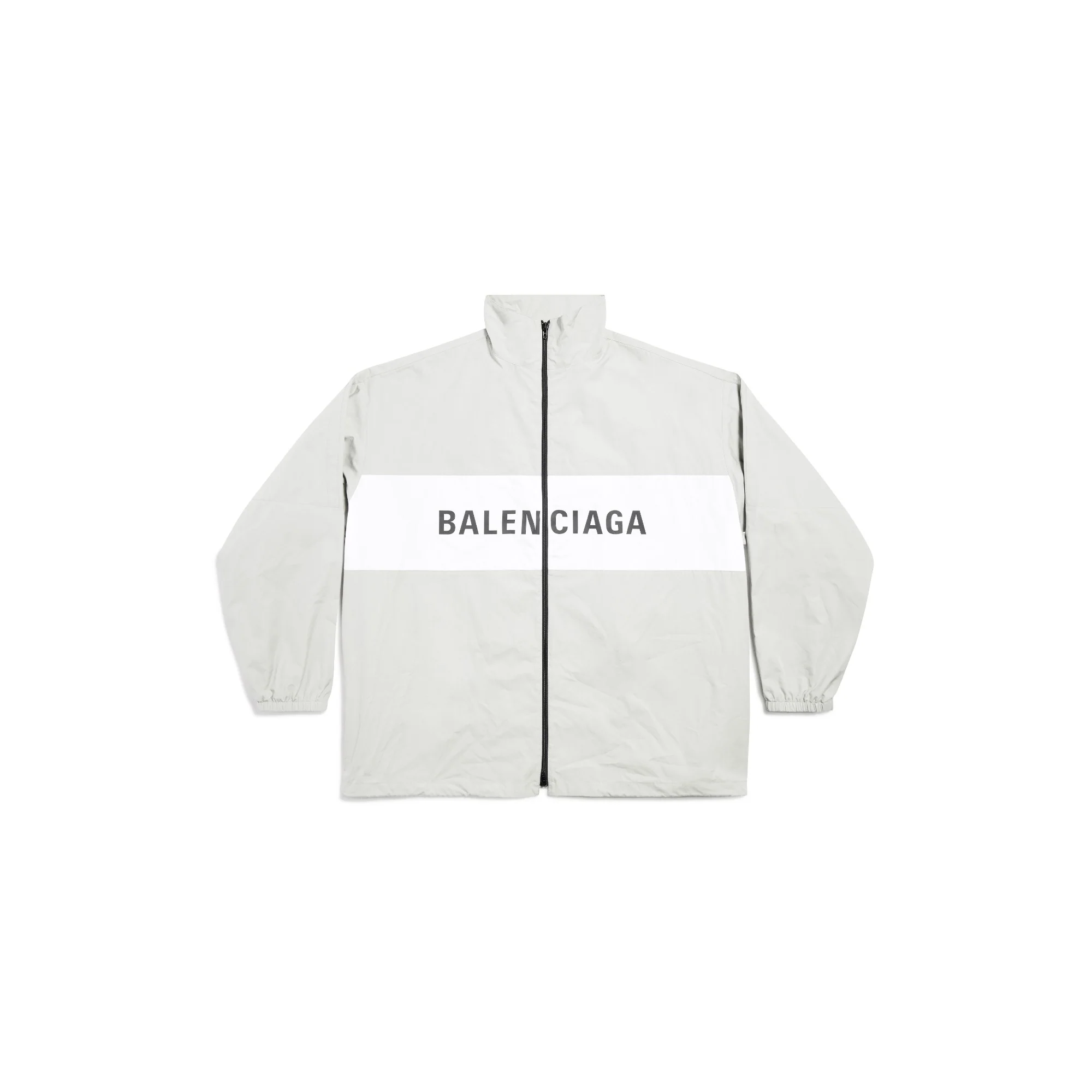 Logo Zip-Up Jacket - Cement Beige