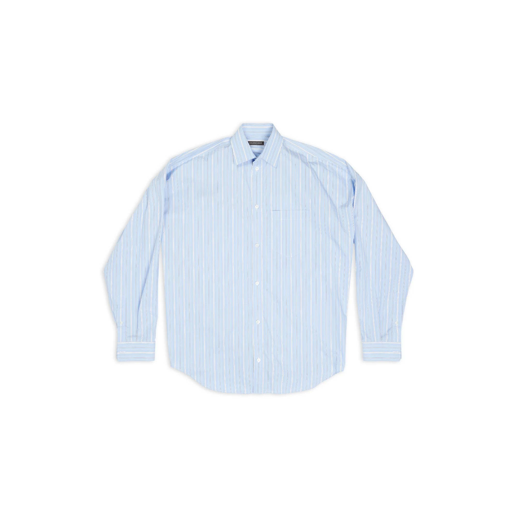 Cocoon Shirt - Skye Blue/White