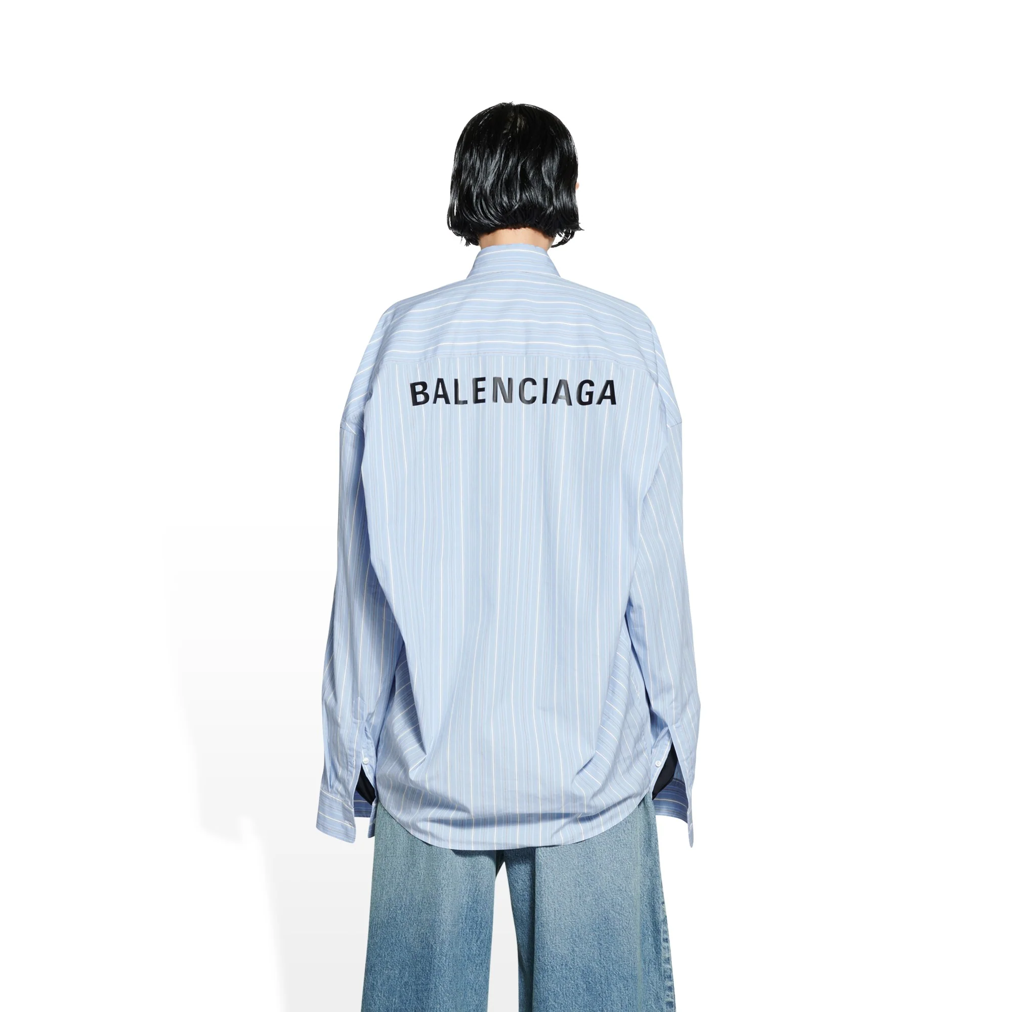 Cocoon Shirt - Skye Blue/White - Image 4