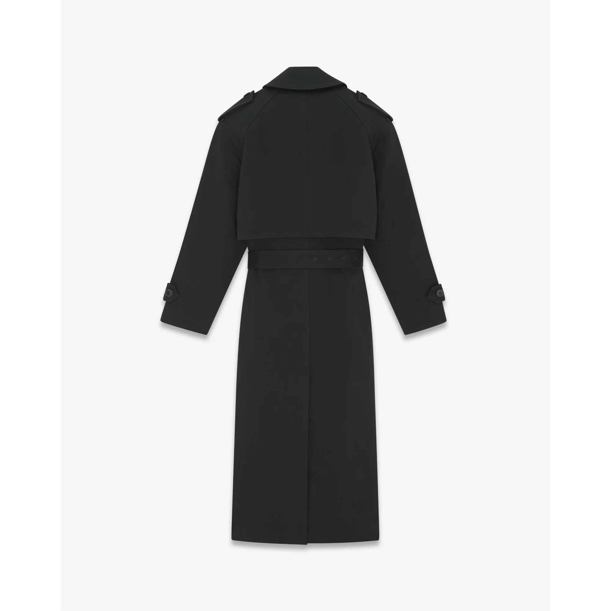 Trench Classique Trench Gabard - Noir - Image 3