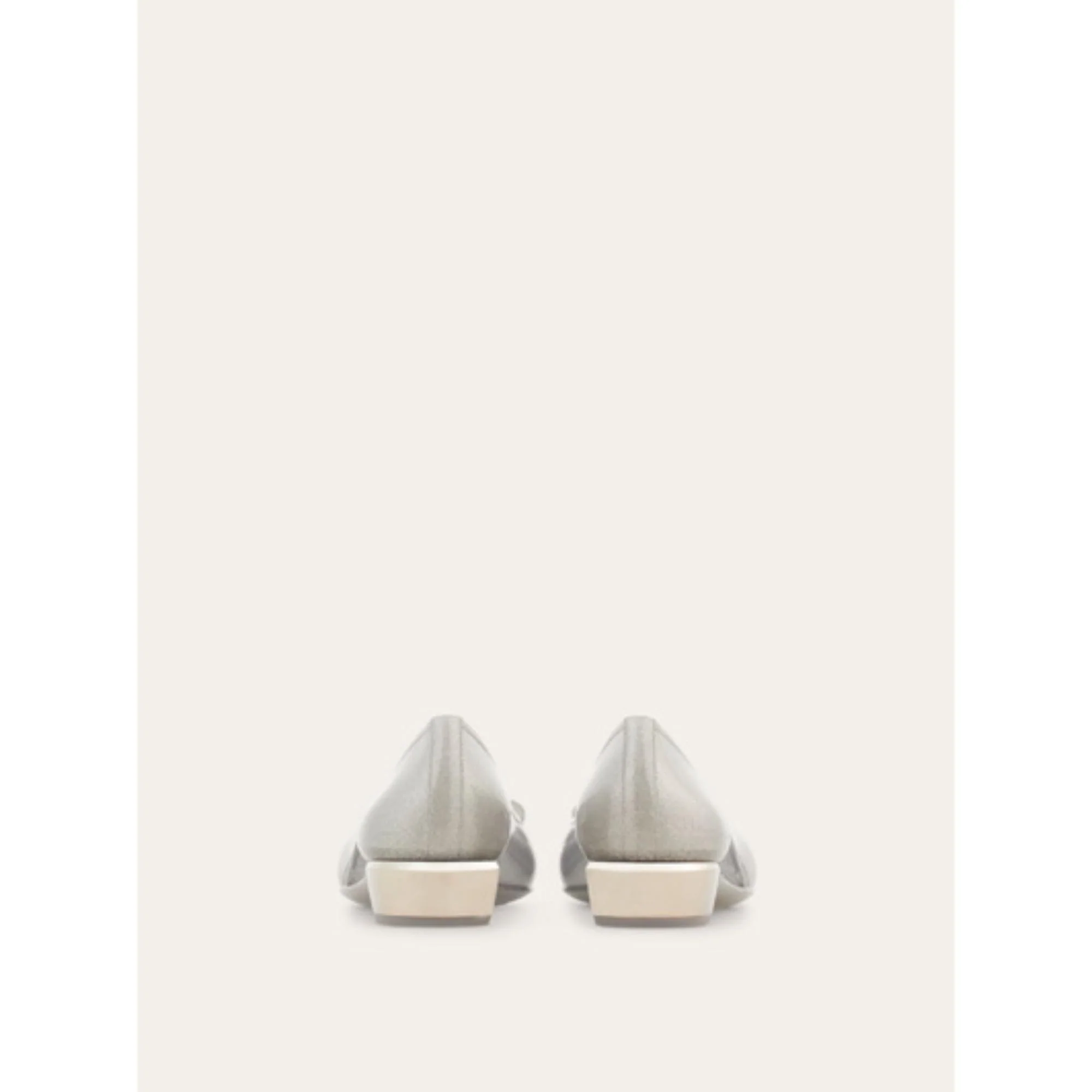 Jelly Ballet Flats with Vara Bow - Silver - Image 4