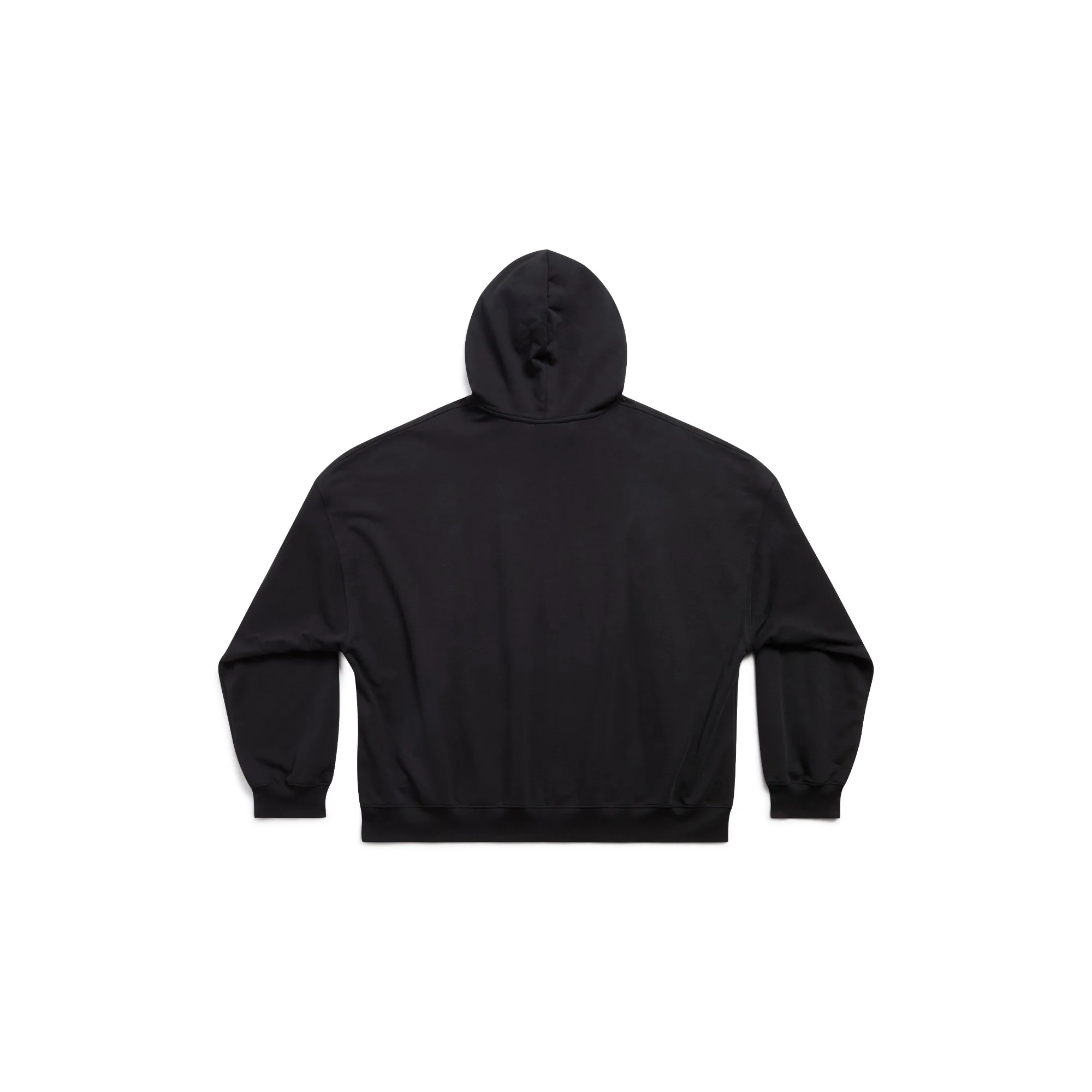 Wide Fit Hoodie - Black/White - Image 2