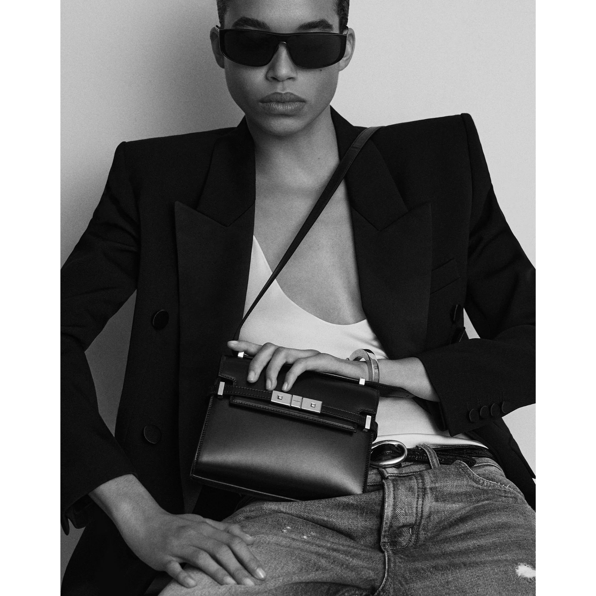 Mini Manhattan Crossbody Bag - Brick/Ebony Dark - Image 6