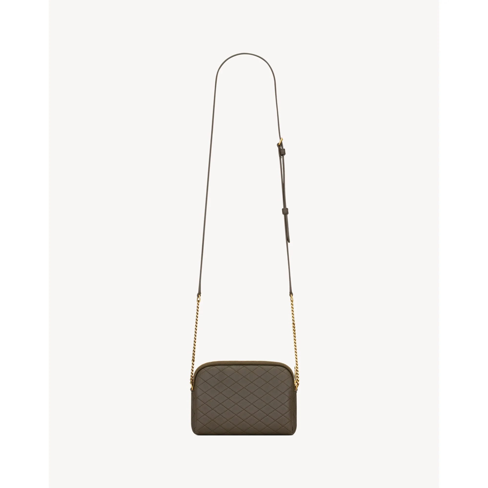 Gaby Zipped Pouch On Chain - Light Musk - Image 2