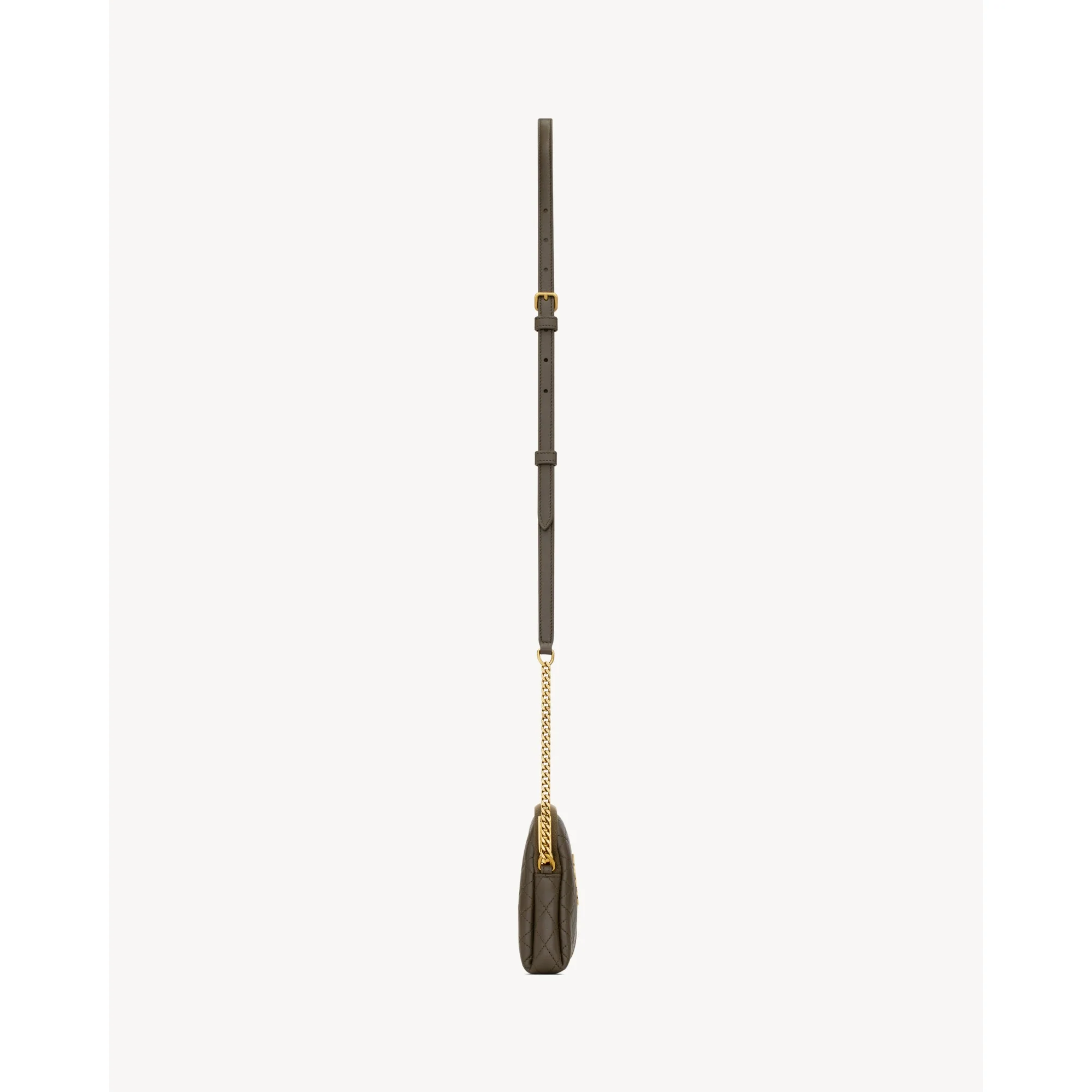 Gaby Zipped Pouch On Chain - Light Musk - Image 3