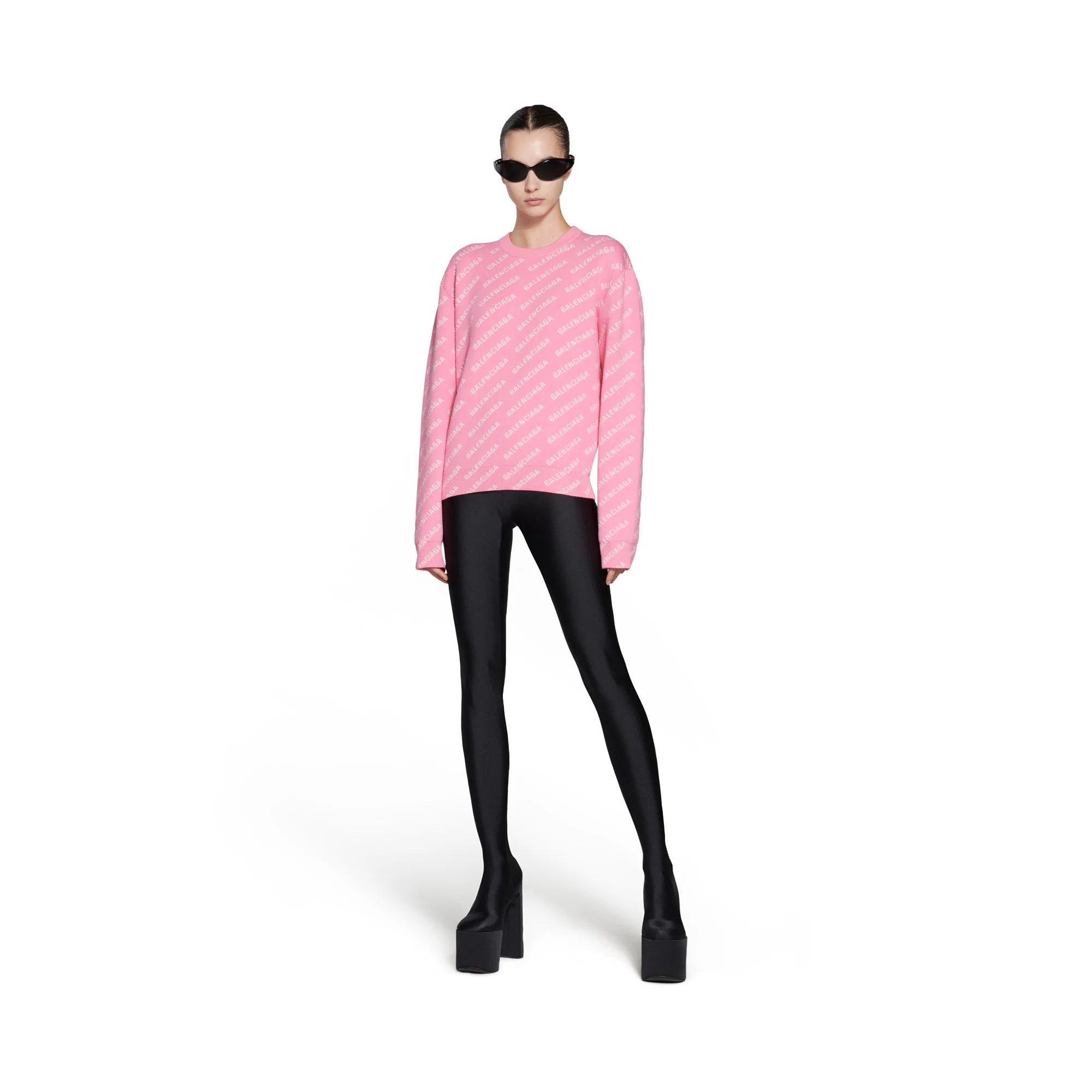 All-Over Crewneck - Pink/White - Image 3