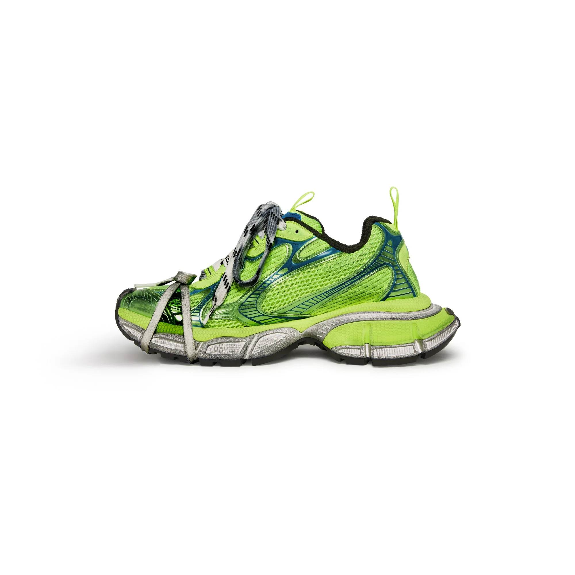 3XL Multi Fluro/Mesh/Rub - Fluro Yellow/Blue - Image 2