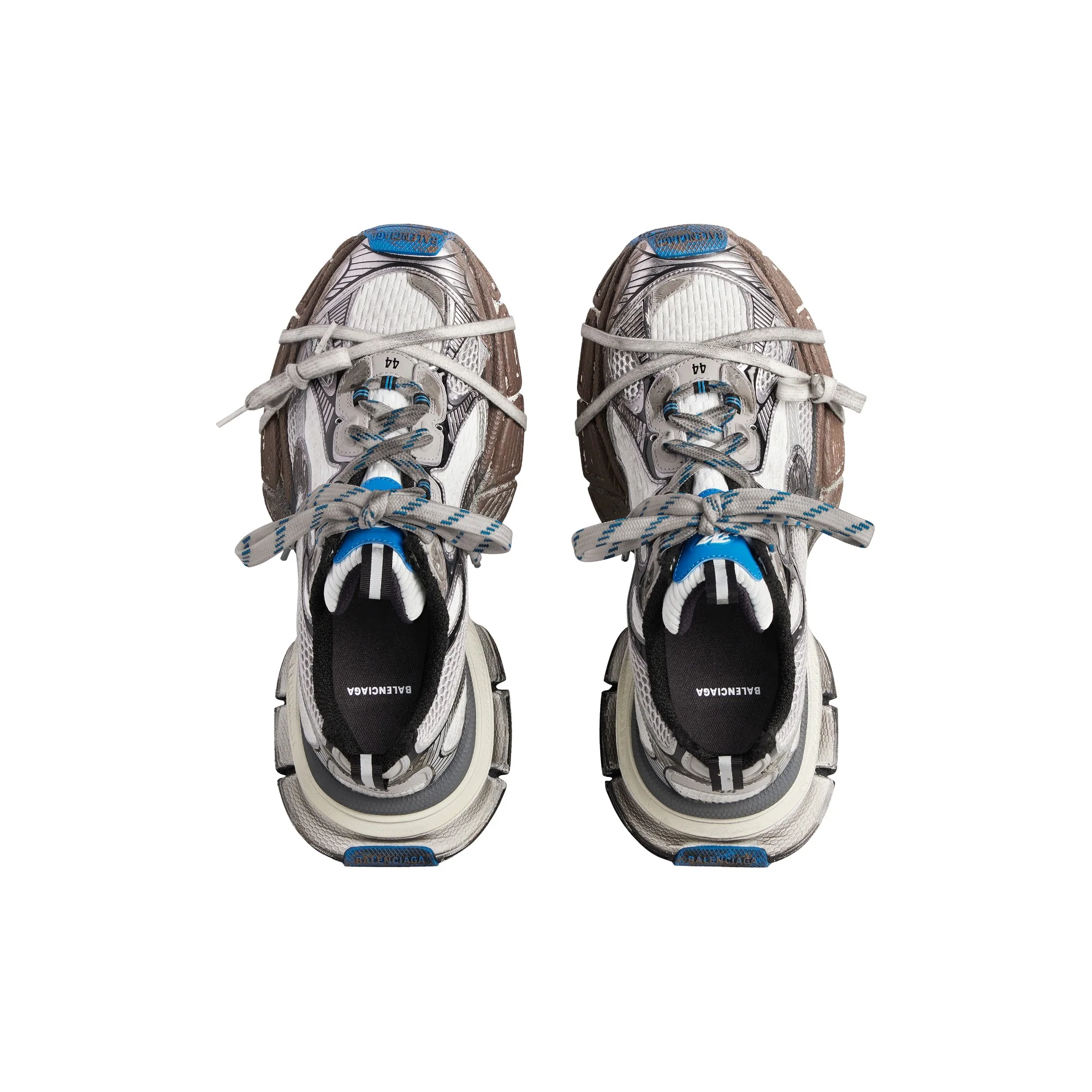 3Xl Mesh/Rub/Super Worn Out - Grey/White/Blue - Image 3