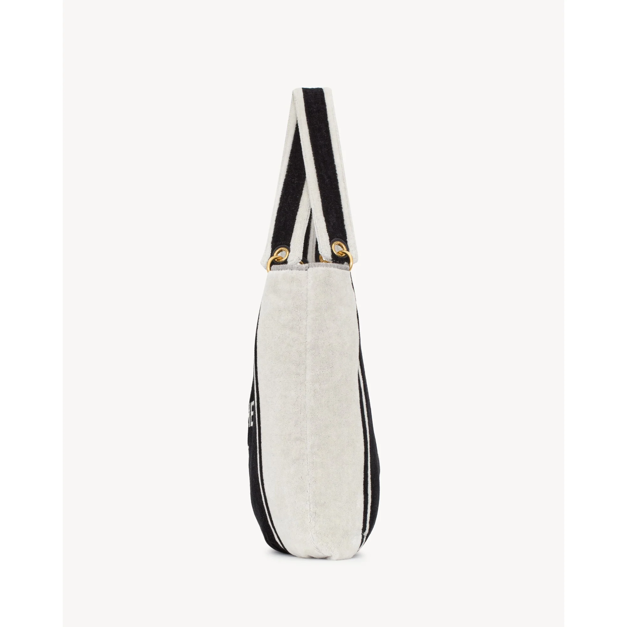 Rive Gauche Towel Cabas - Nero/Bianco - Image 3