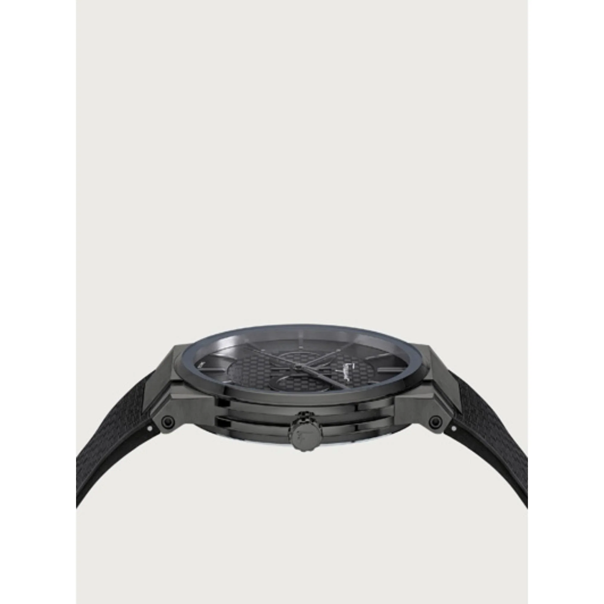 Ferragamo Sapphire 41mm Watch - Black Ip/Black - Image 3
